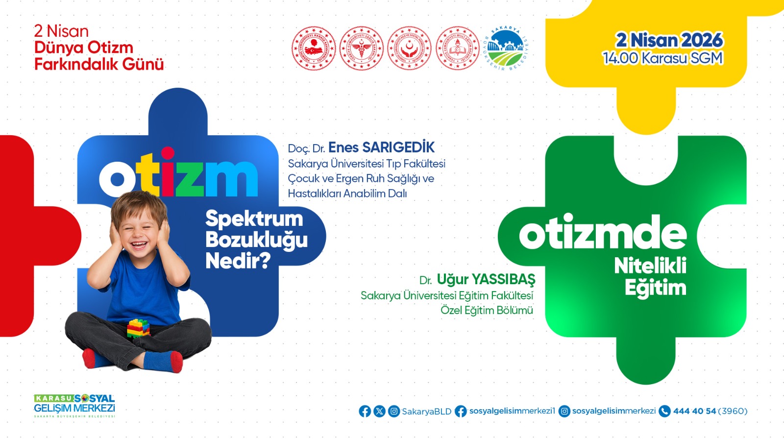 Otizm farkındalığı için anlamlı buluşma Karasu SGM’de
