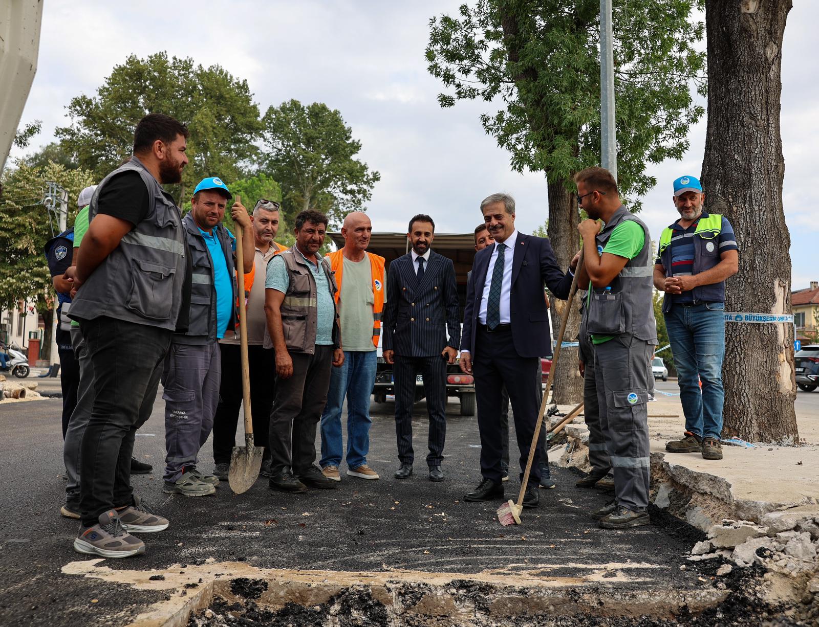 Yazlık Kavşağı ile Millet Bahçesi arasındaki yol çalışmaları tamamlandı