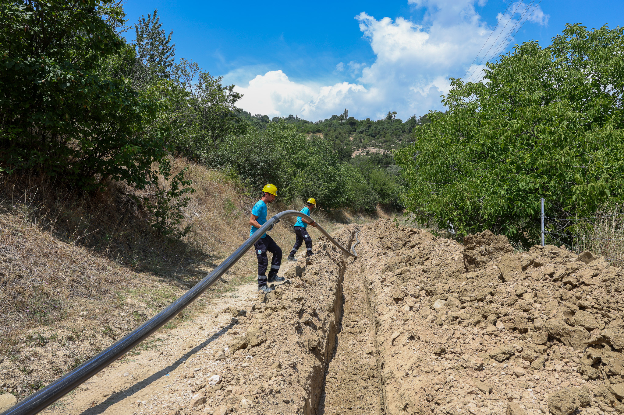 Taraklı Hark Mahallesi 2 bin metrelik yeni içme suyu hattı ile buluşuyor