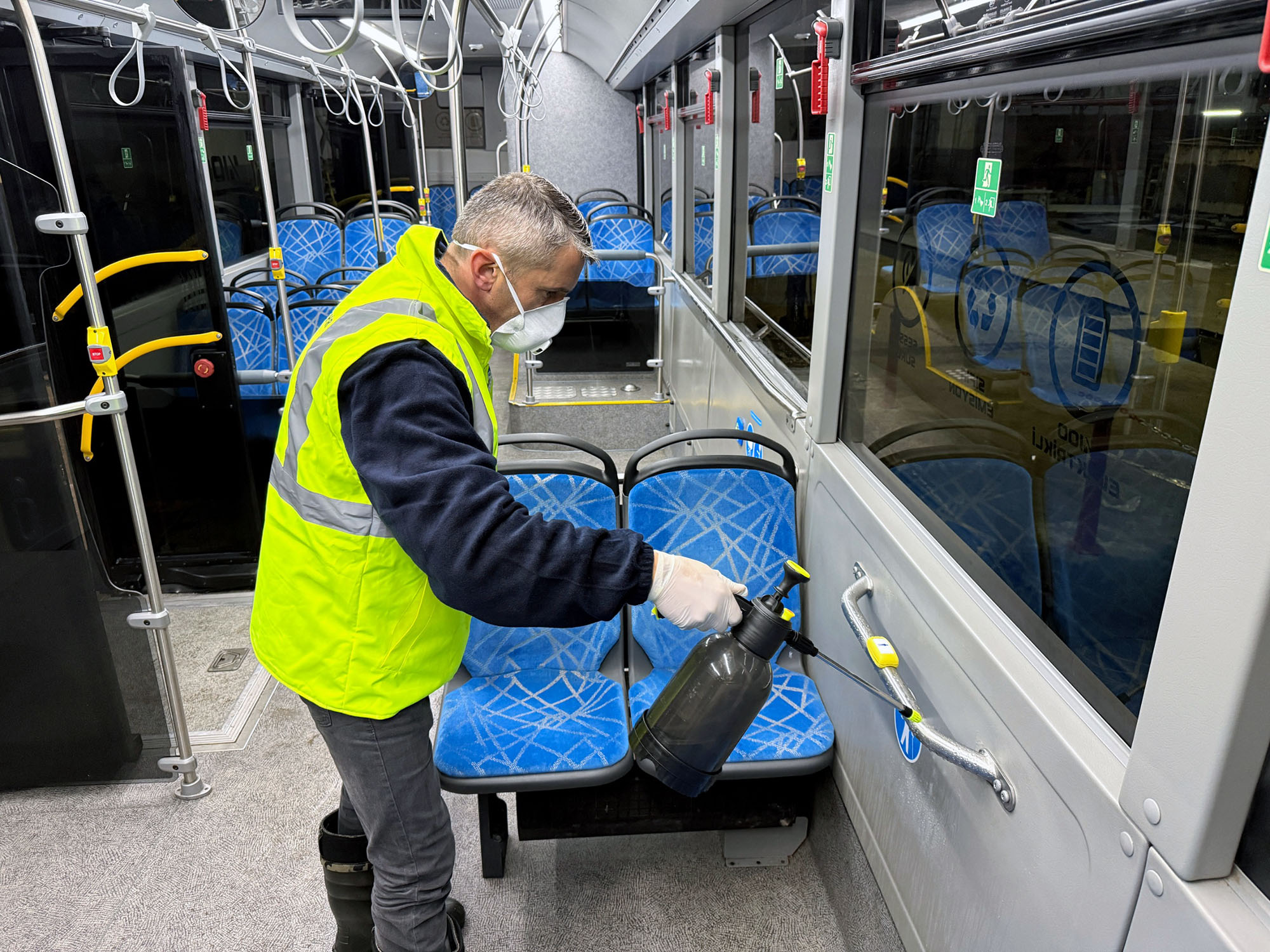 Büyükşehir’in toplu taşıma araçlarında hijyen önceliği en üst seviyede