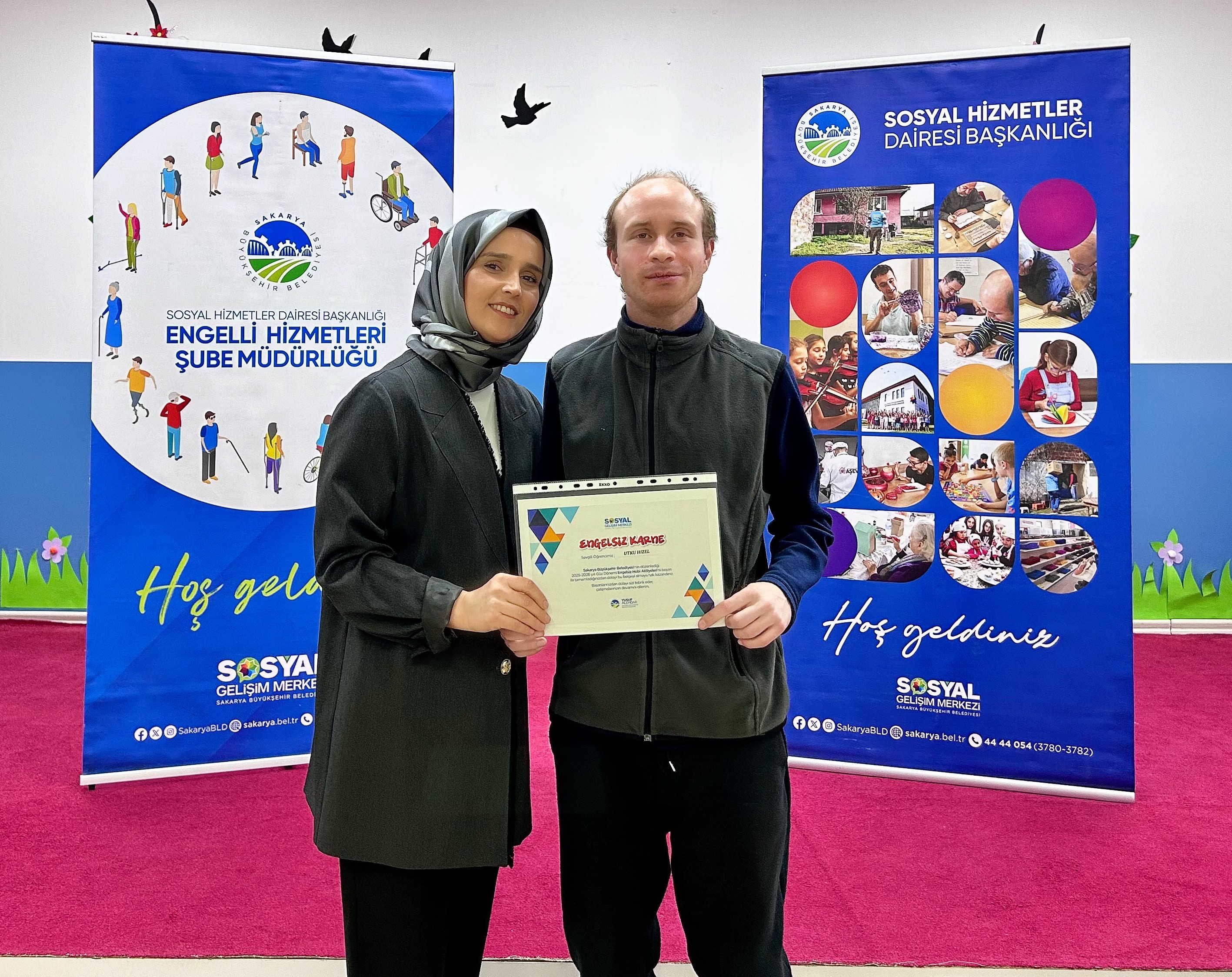 Engelsiz Hobi Atölyelerinde karne sevinci