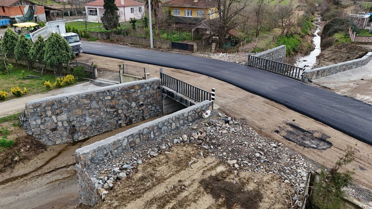 Büyükşehir’den kuzeyde sel ile taşkınlara menfez ve taş duvarlı önlem