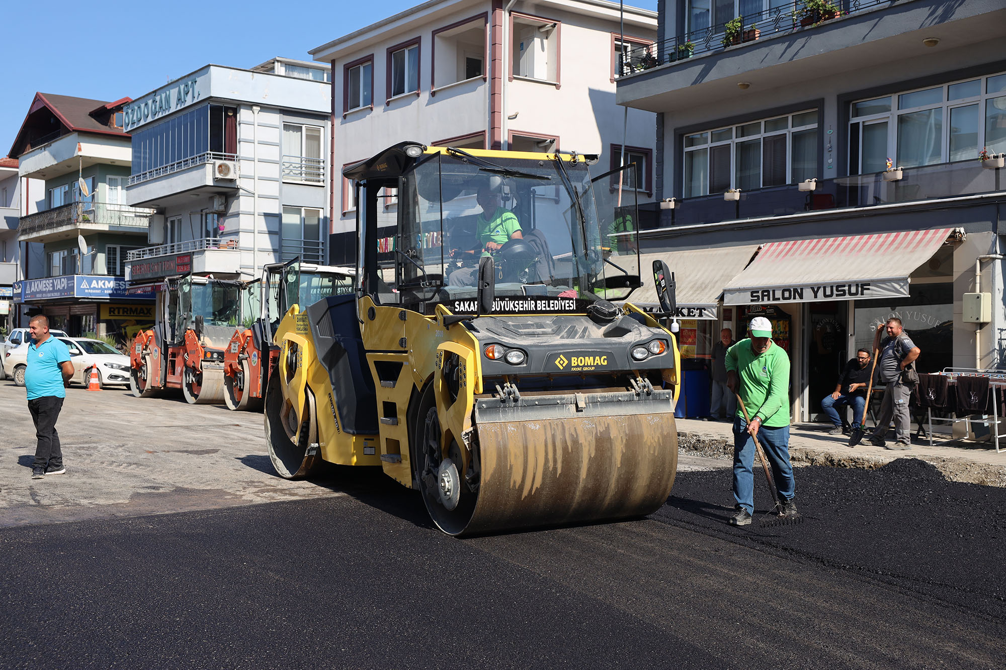 Arifiye Atatürk Caddesi’nin üstyapısında son aşama