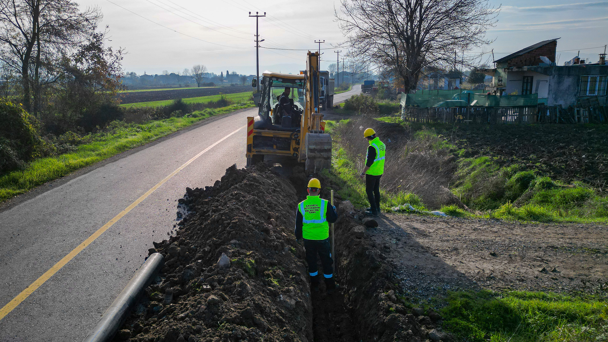 Bin 600 metrelik yenileme projesiyle bölgenin atık su altyapısı güçleniyor