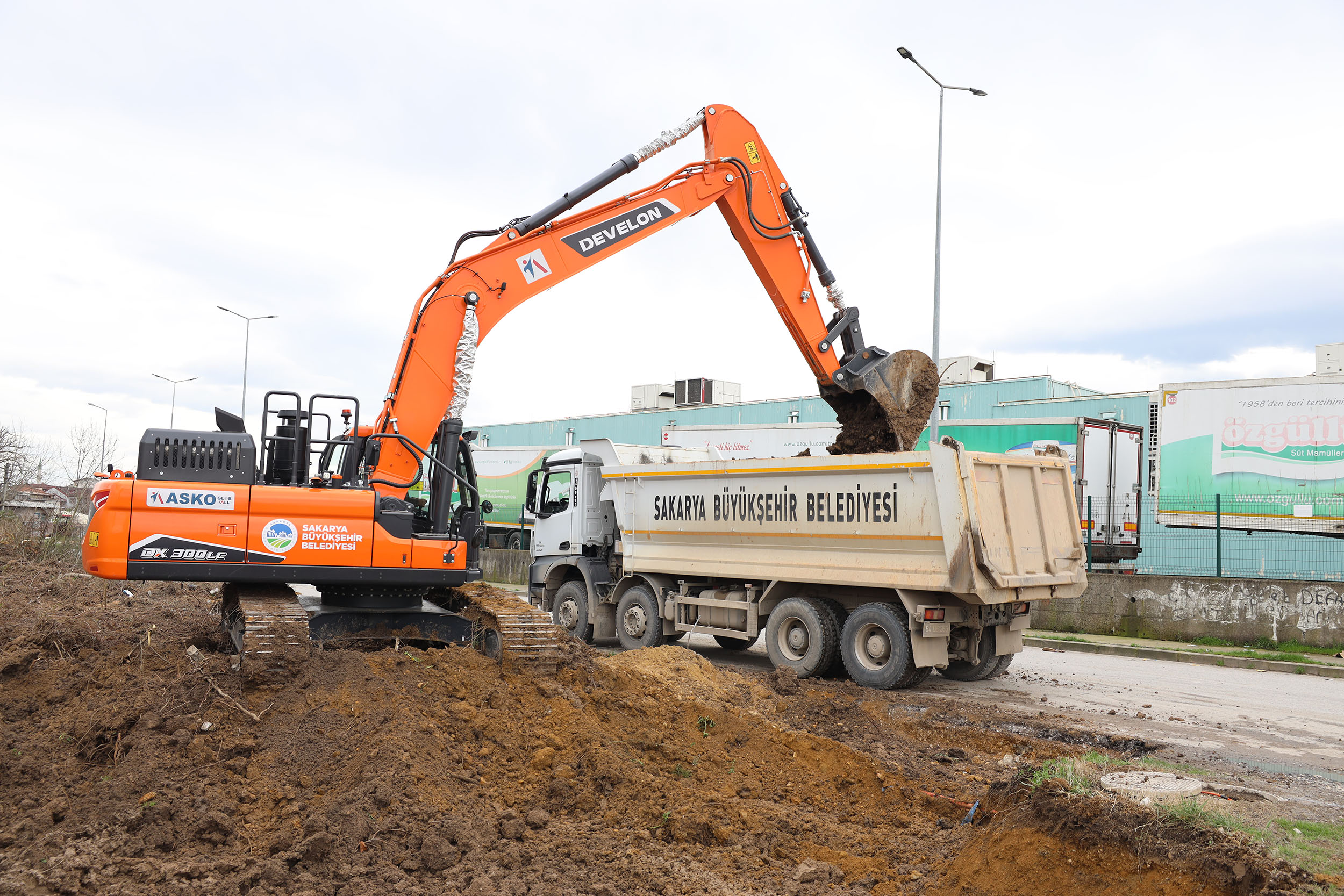 Yazlık Kavşağı’nda trafik yükünü hafifletecek duble yolda çalışmalar başladı