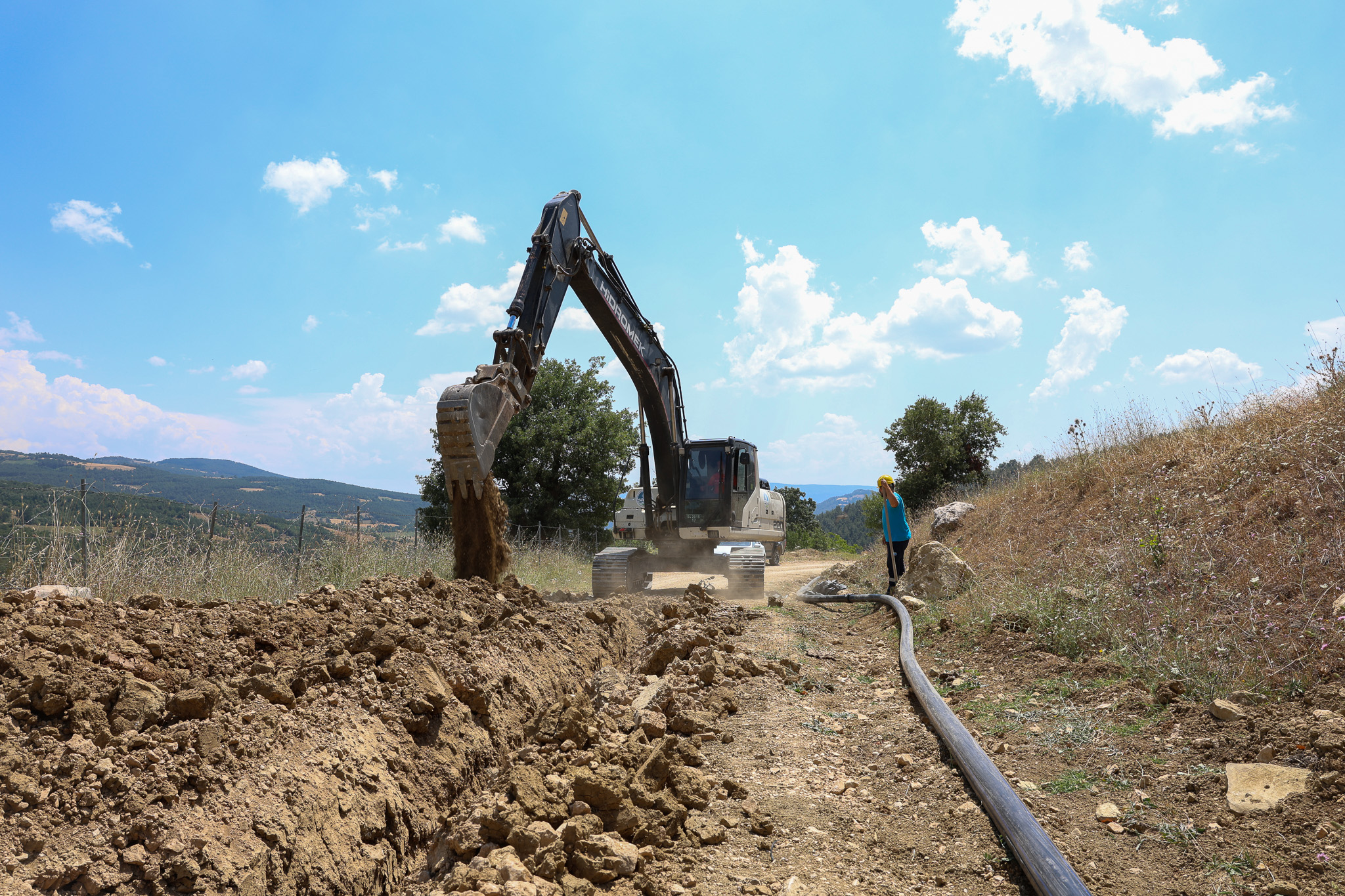 Taraklı Hark Mahallesi 2 bin metrelik yeni içme suyu hattı ile buluşuyor