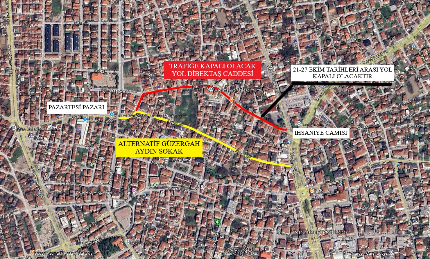 Dibektaş Caddesi’nde enerji hatları yer altına alınacak