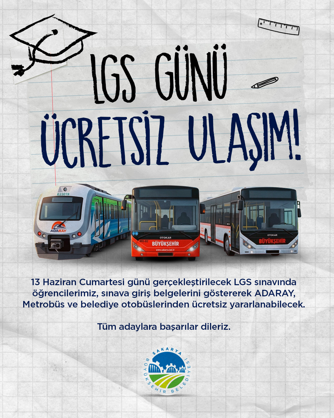 Büyükşehir LGS’ye girecek öğrencilerin yanında olacak