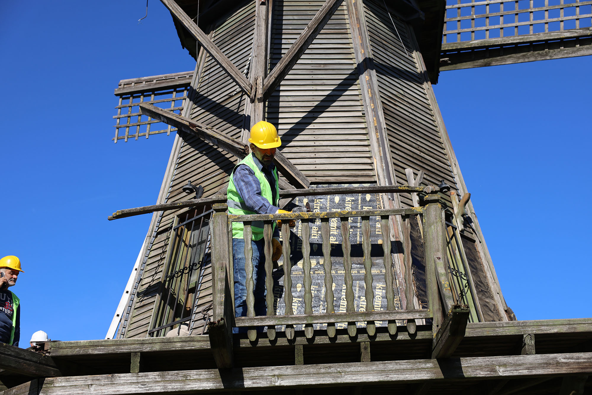 Tarihi Çark ve Yel Değirmeni’nde restore çalışmaları başladı