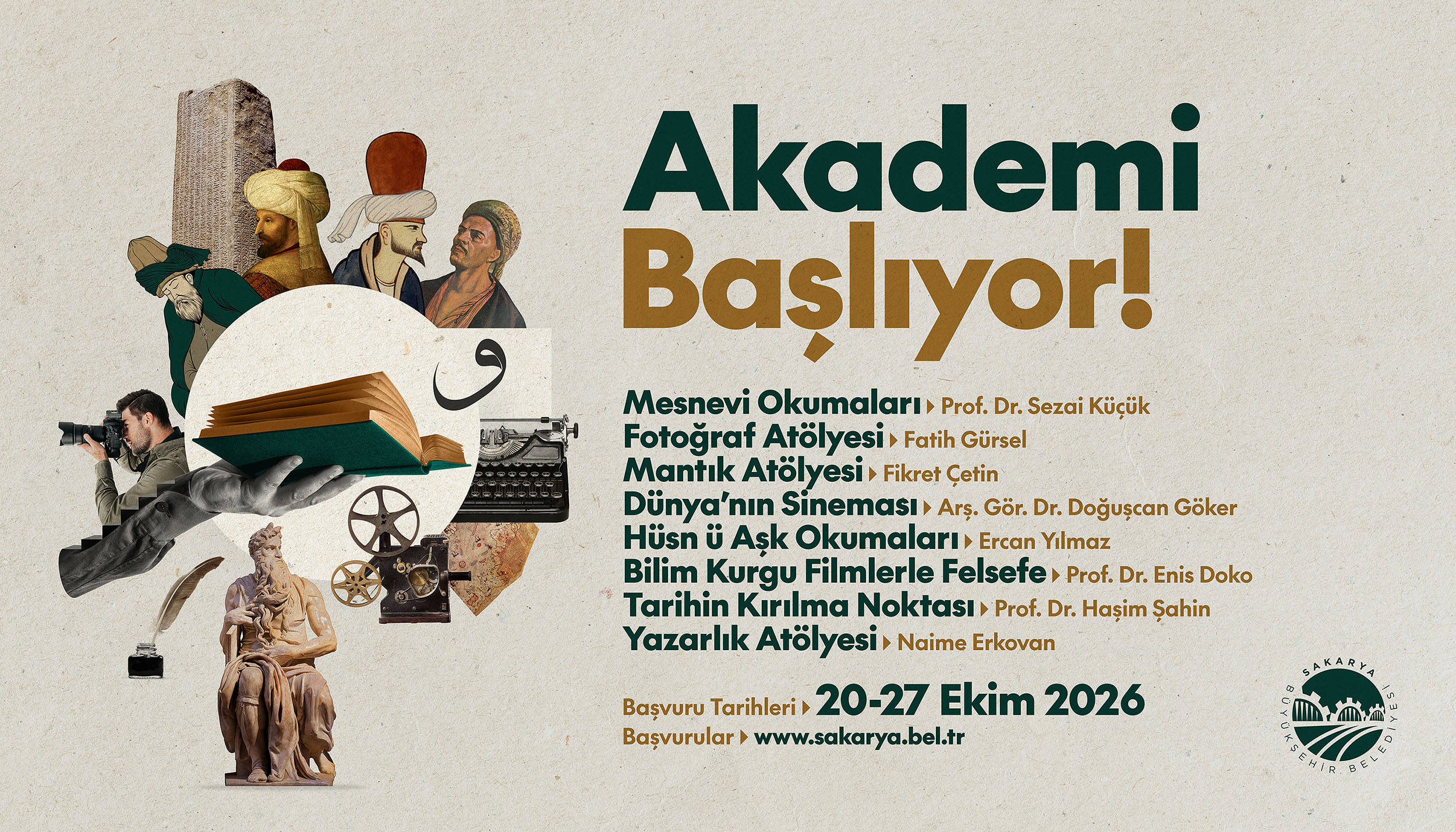 Büyükşehir Akademi’de yeni dönem başlıyor: 8 farklı atölye katılımcılarını bekliyor