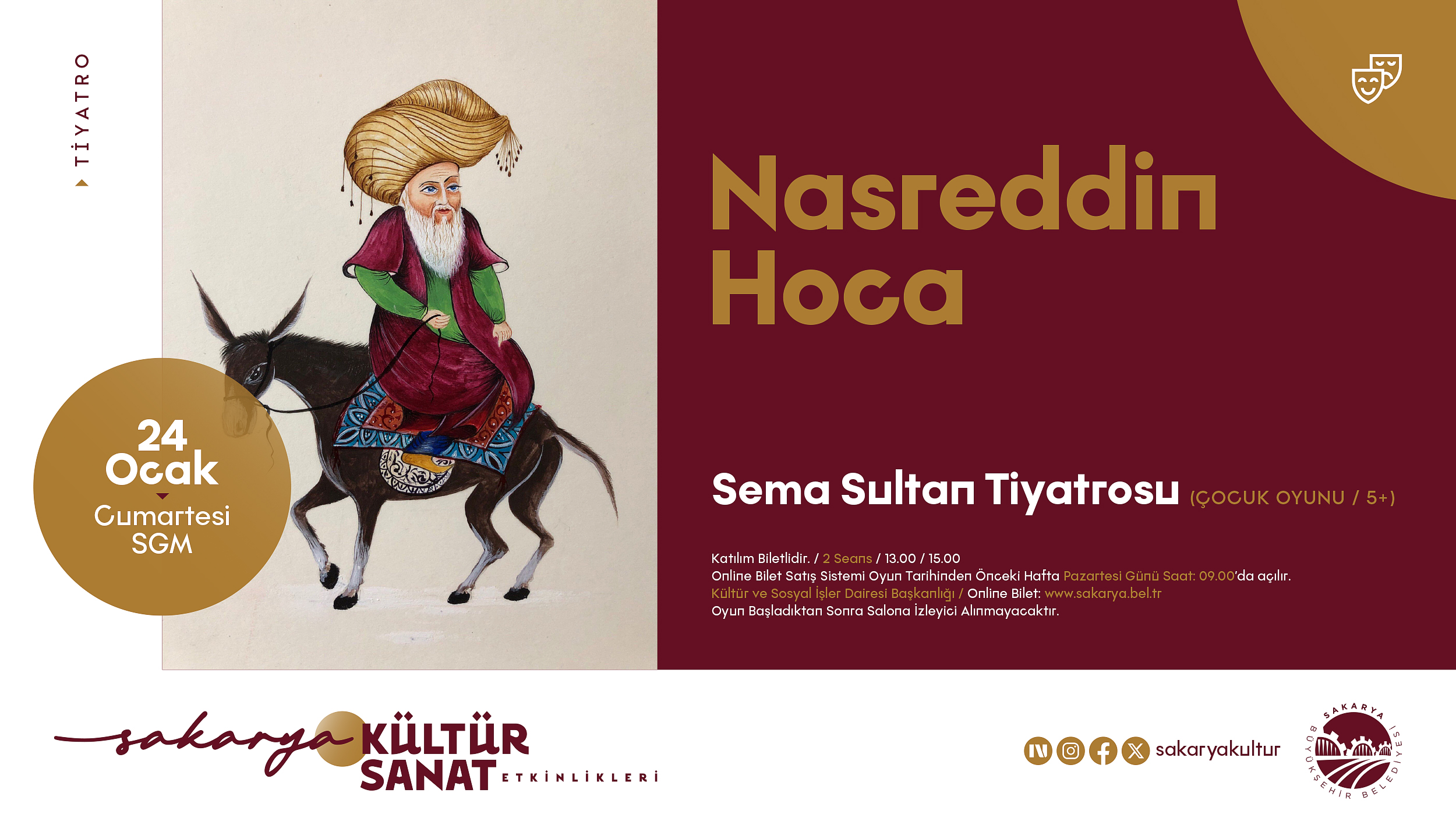 Büyükşehir yeni yılın ilk kültür sanat takvimini açıkladı