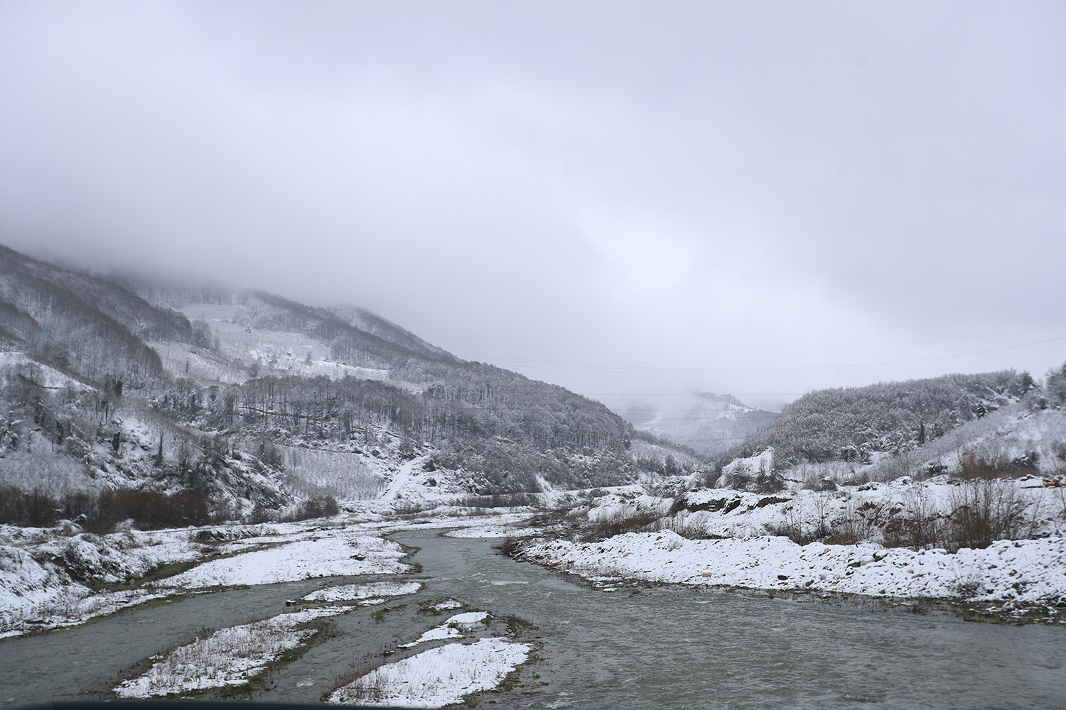 Kartpostal tadında bir gün: Beyaz rüya Sakarya’ya çok yakıştı