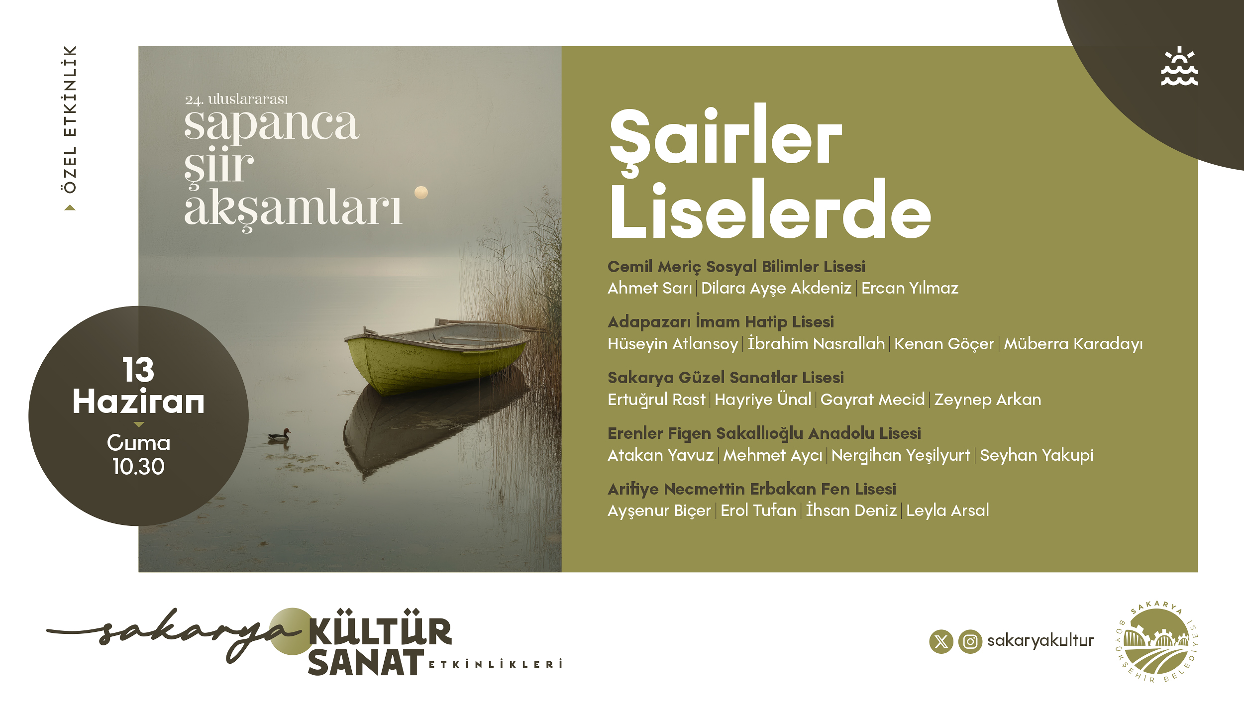Büyükşehir kültür sanat etkinliklerinde Haziran takvimi belli oldu