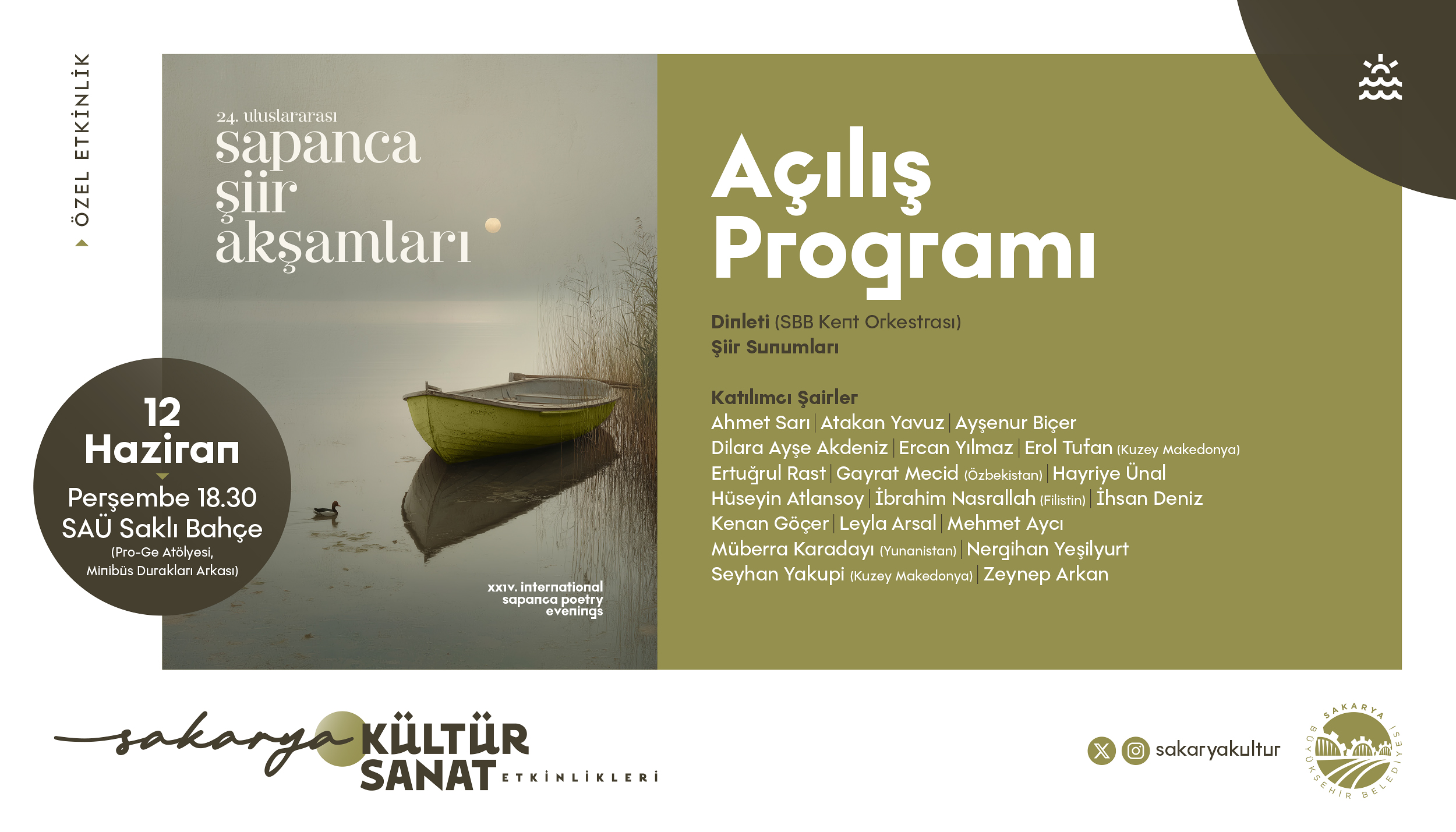 Büyükşehir kültür sanat etkinliklerinde Haziran takvimi belli oldu
