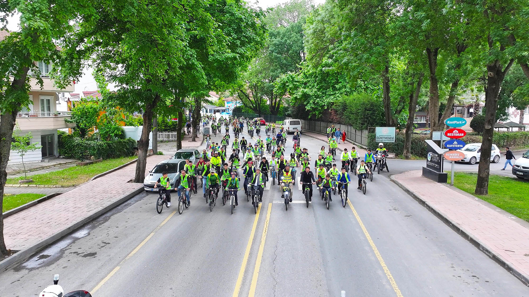 Trafik Haftası’nda pedallar şehrin merkezinde döndü