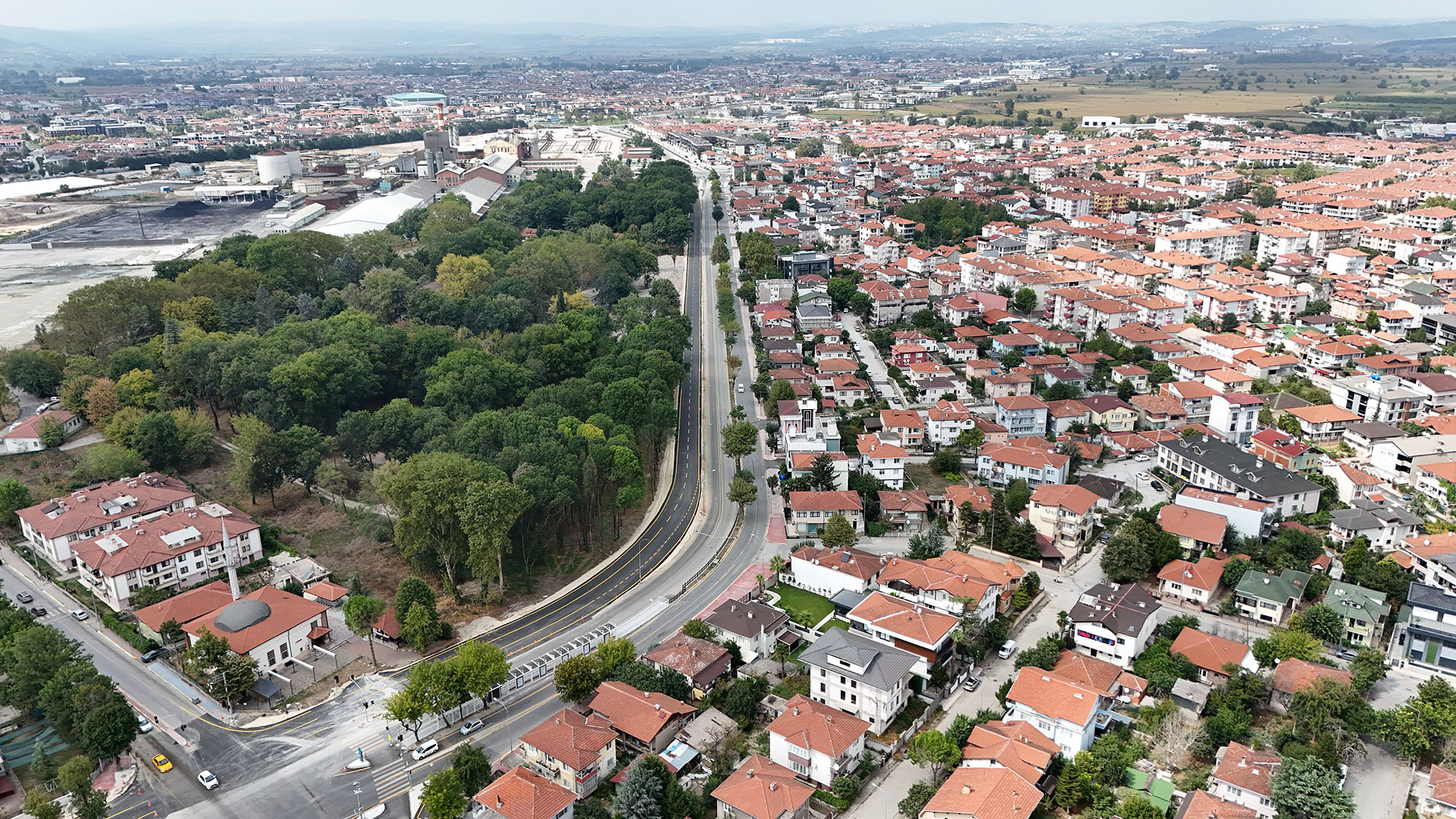 Yazlık Kavşağı ile Millet Bahçesi arasındaki yol çalışmaları tamamlandı
