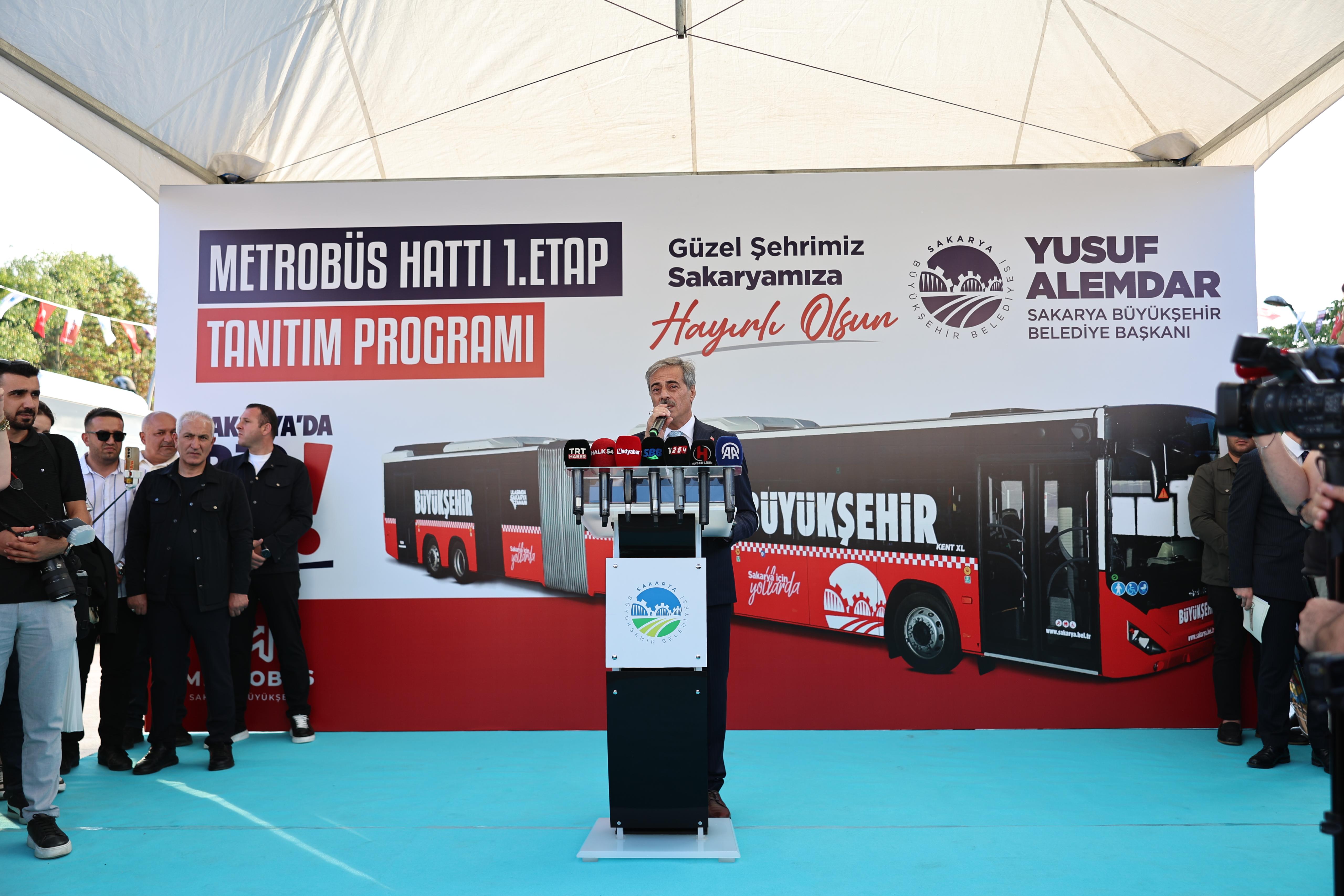 Metrobüsler Yusuf Alemdar’ın söz verdiği tarihte Sakarya yollarında