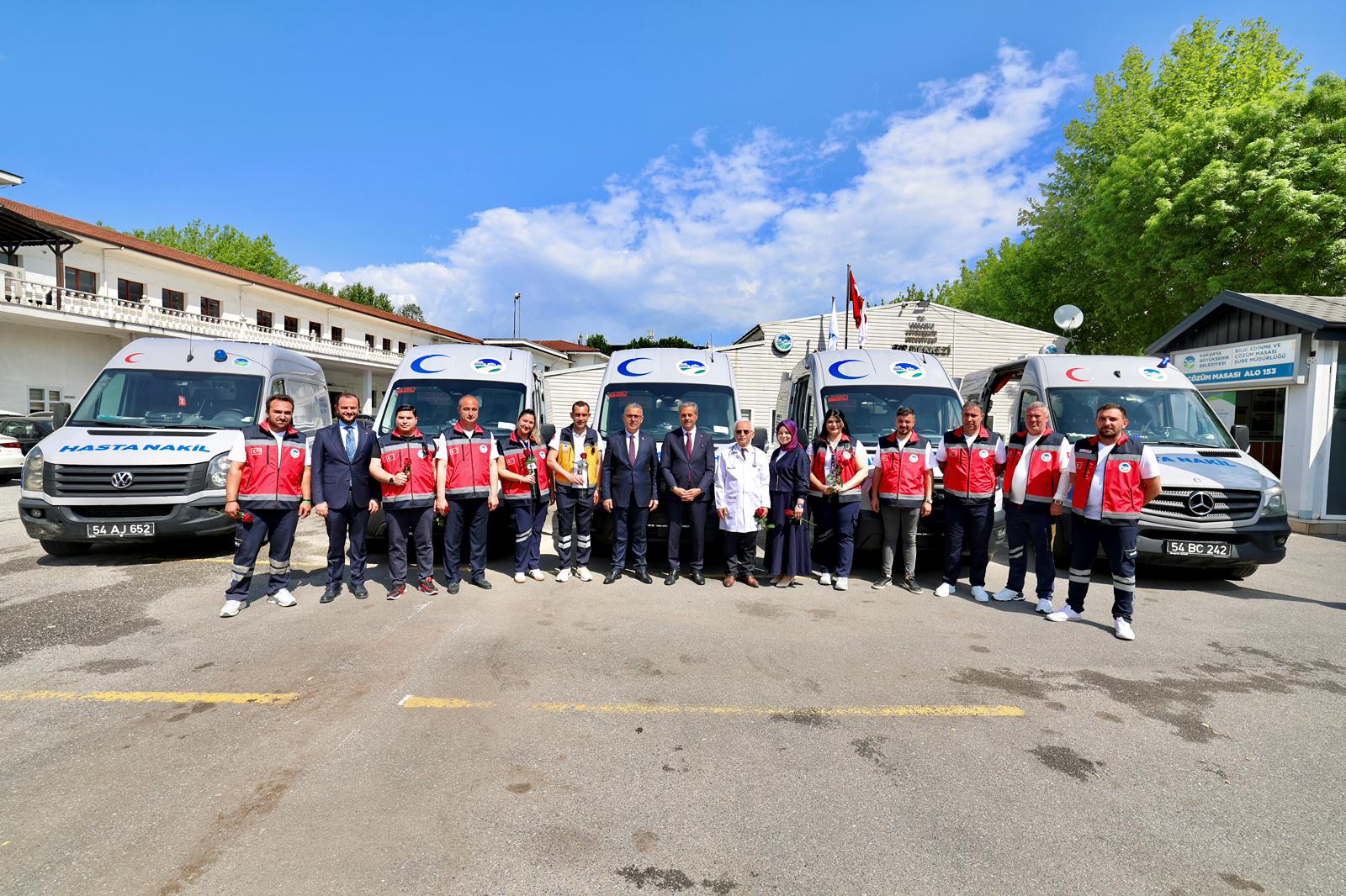 3 yeni hasta nakil ambulansı hizmete başladı