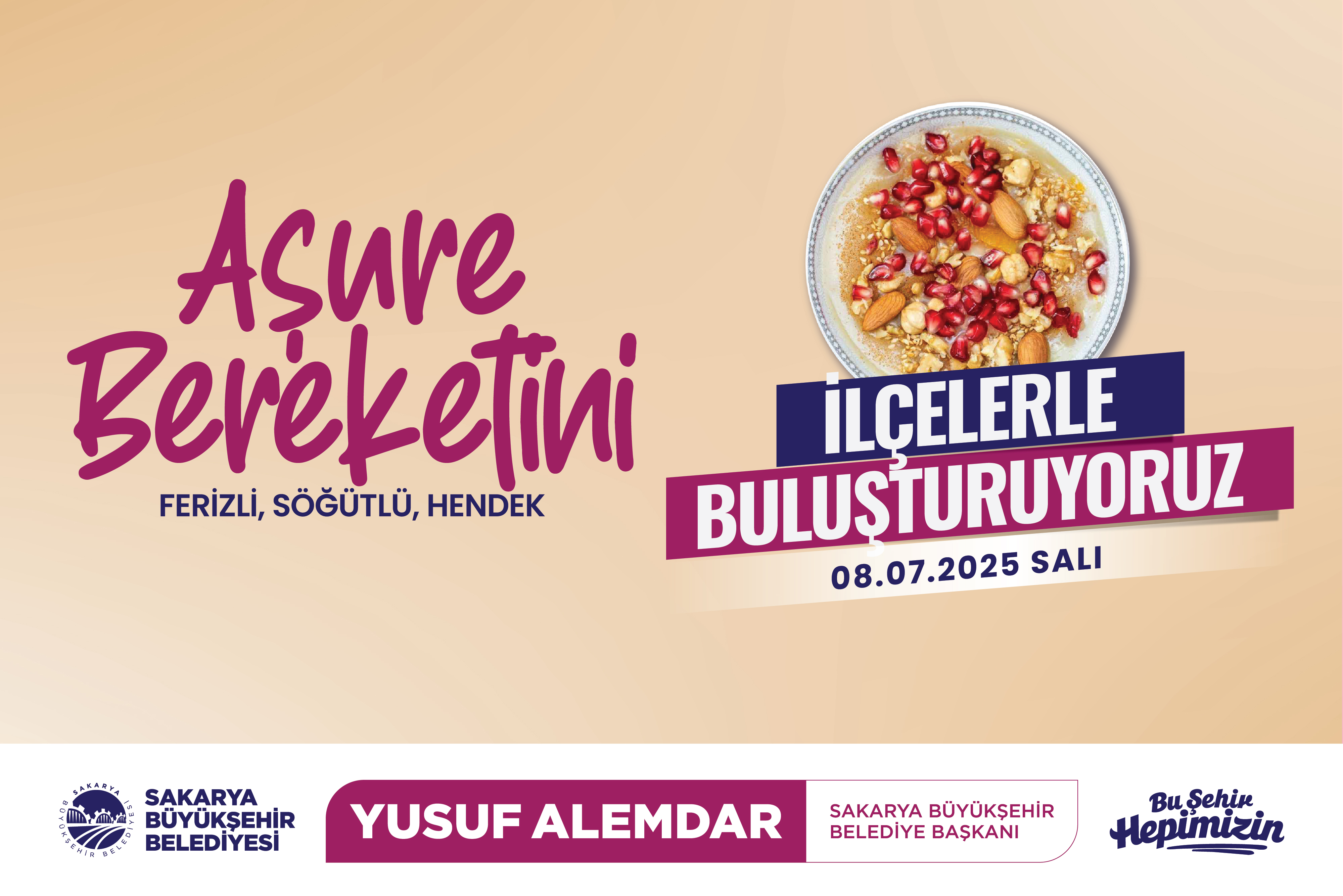 Büyükşehir Muharrem Ayı aşure bereketini şehrin 16 ilçesine taşıyacak 