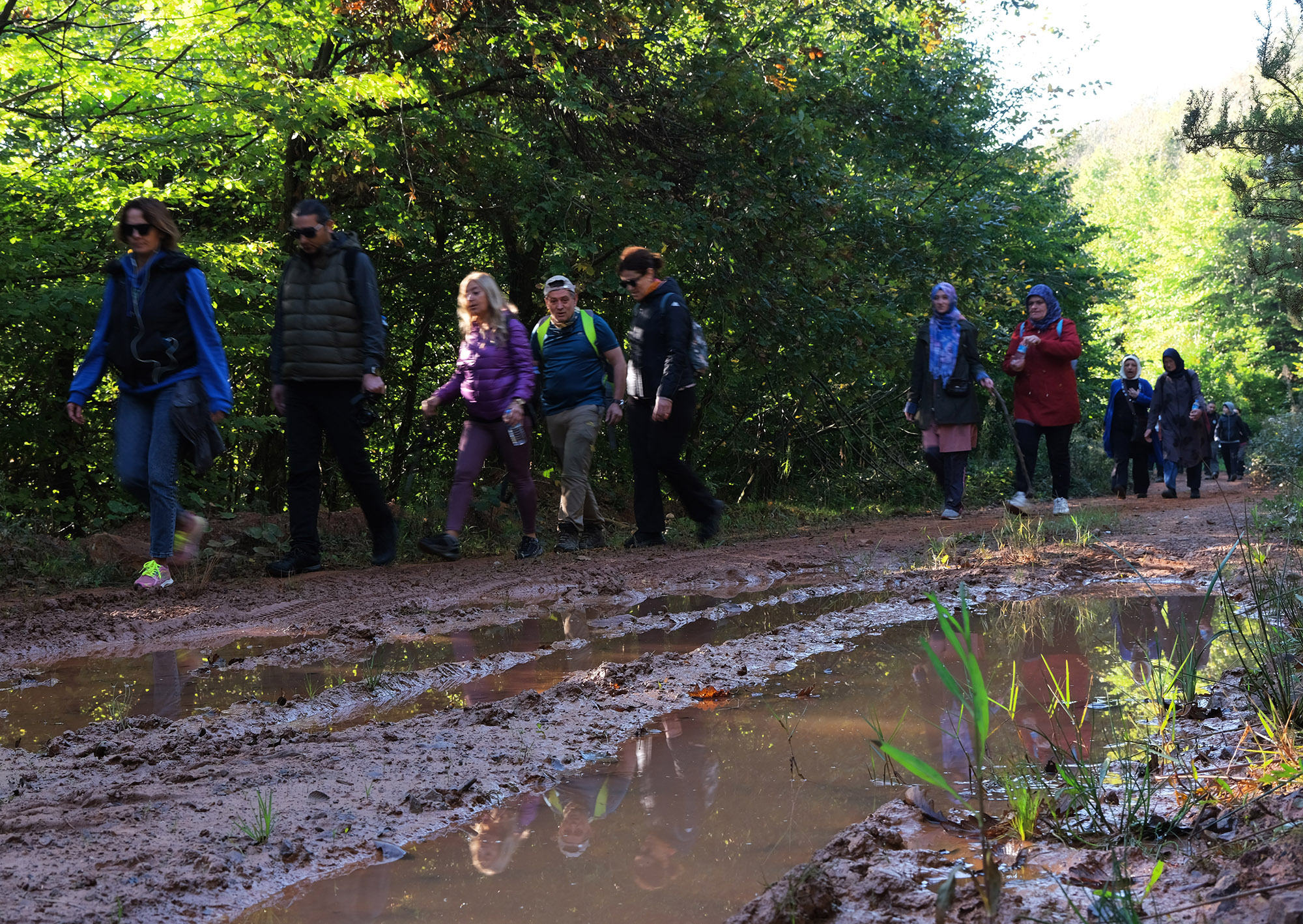 Doğa tutkunları sonbaharın her tonunu keşfetti