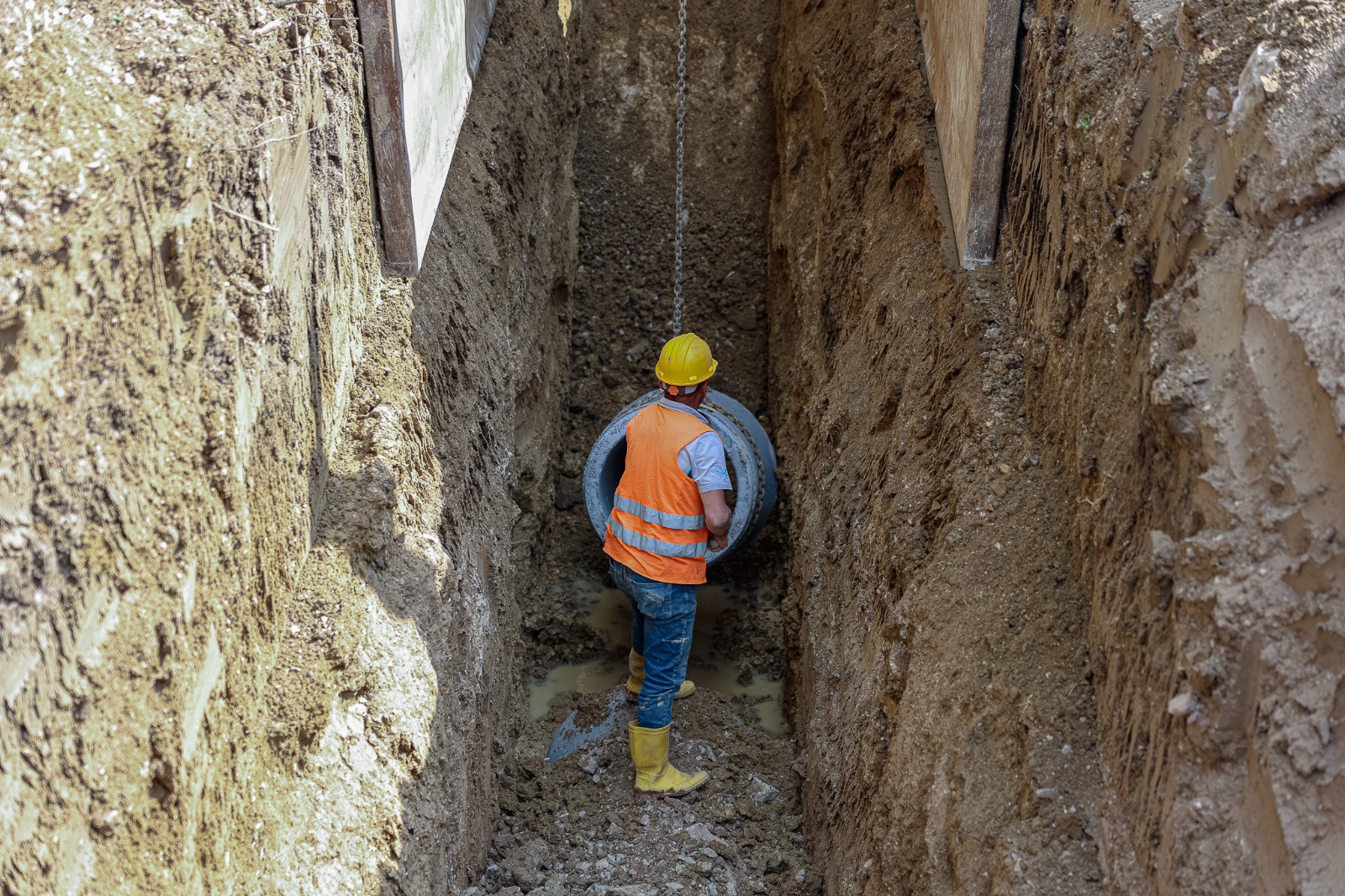 Değirmencik Mahallesi’nin atık su altyapısı 5 bin metrelik yeni hat ile geleceğe hazırlanıyor