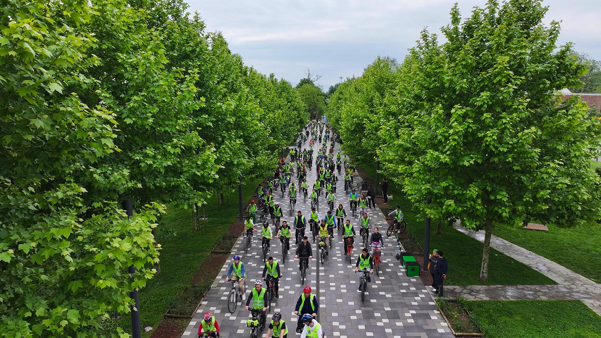 Trafik Haftası’nda pedallar şehrin merkezinde döndü