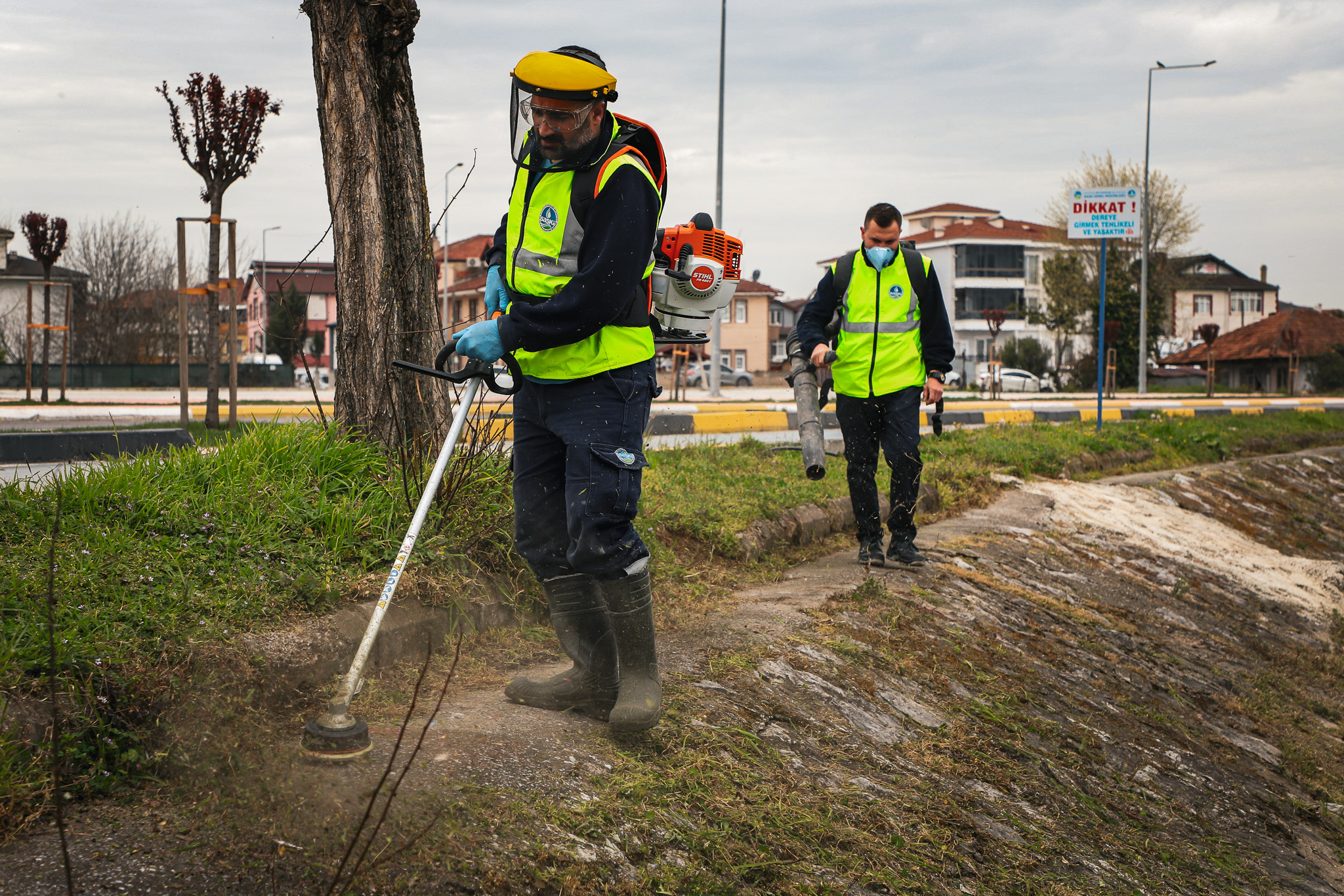Çark Deresi çevresinde bayram öncesi yoğun çalışma