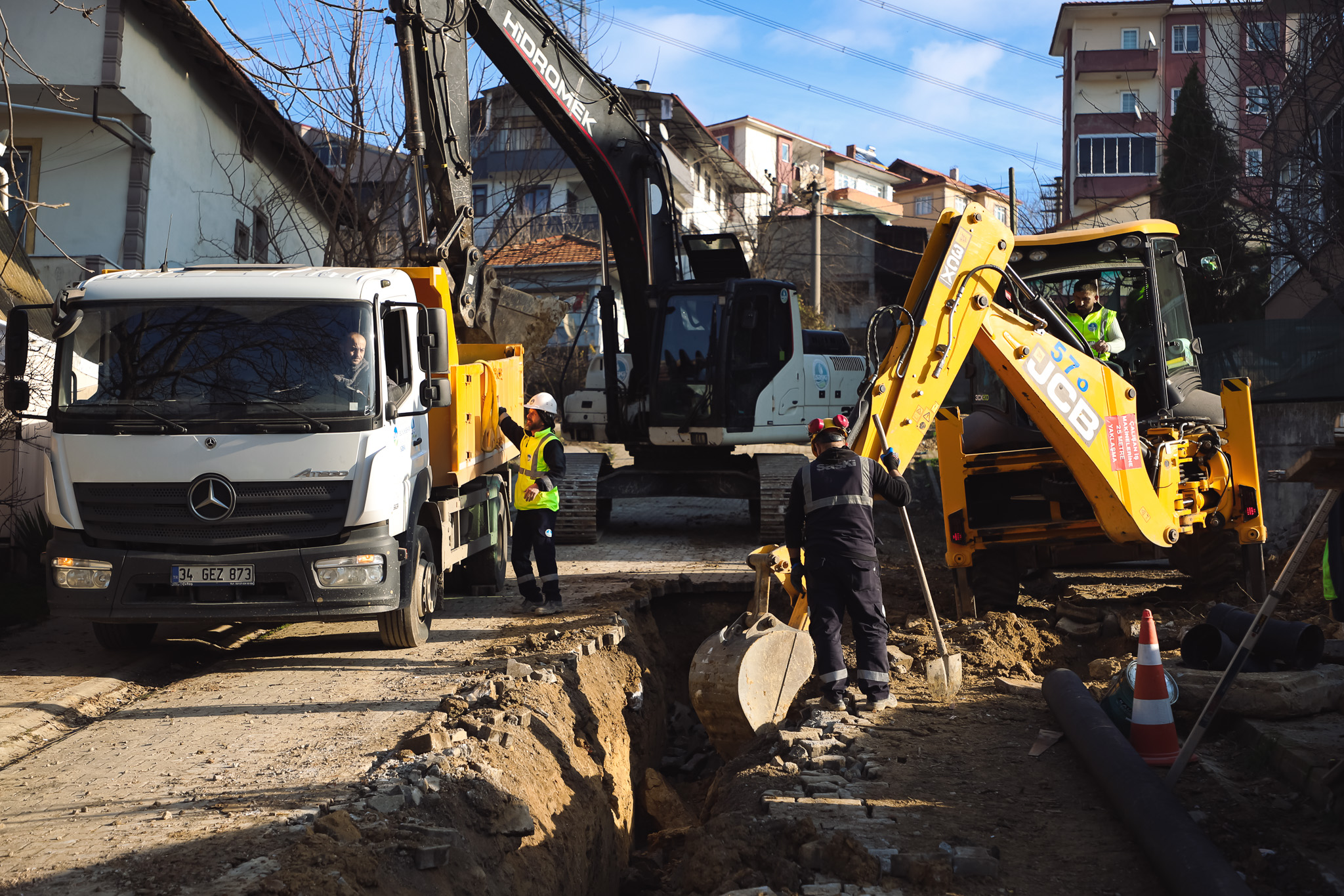Yeni hat ile Maltepe Mahallesi’nin atık su geleceği garanti altına alındı
