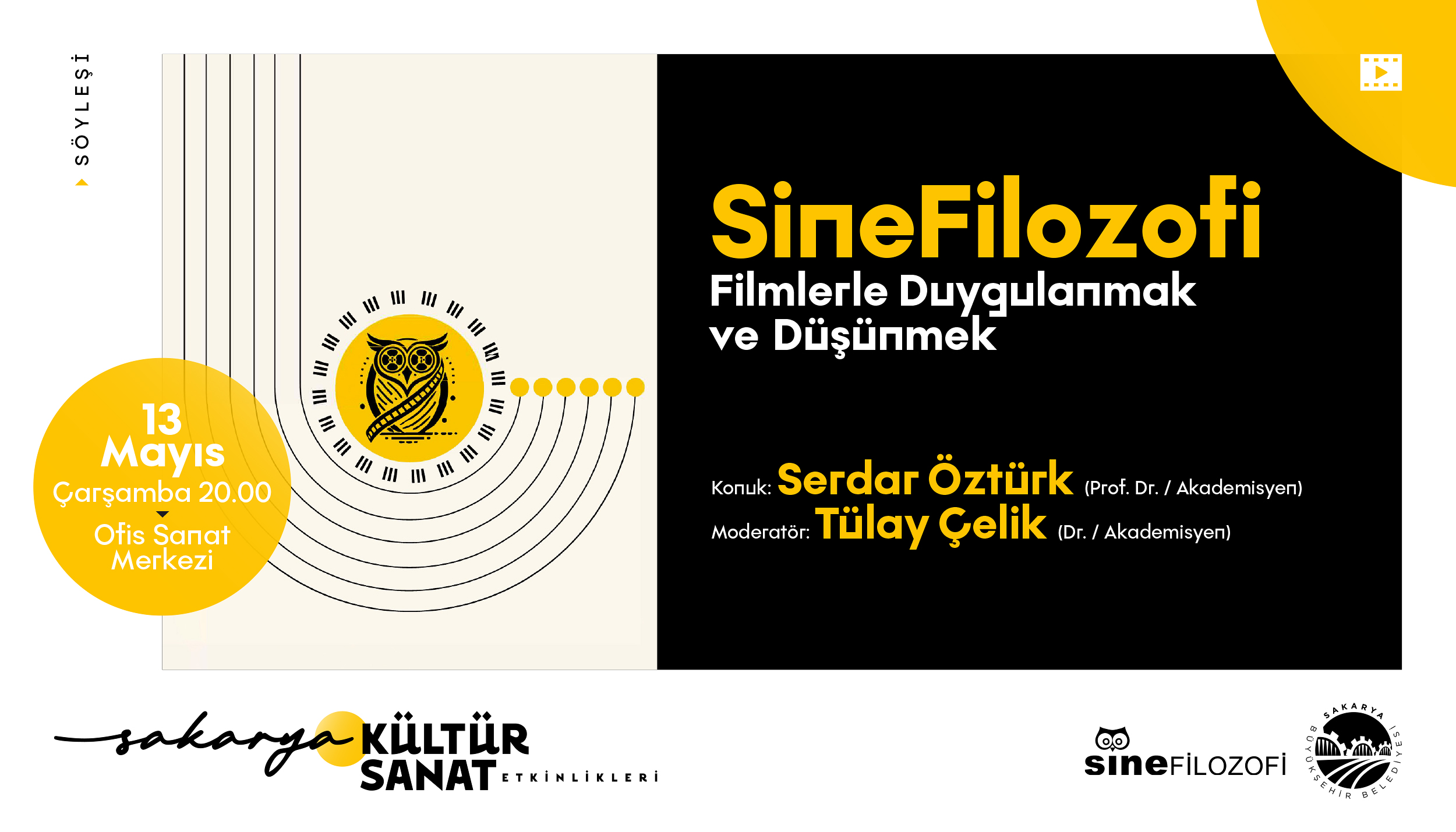 Mayıs kültür sanat takviminde “Sinefilozofi” buluşması