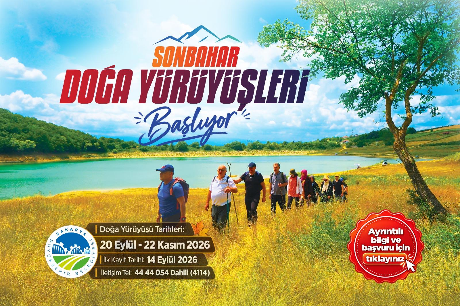 Büyükşehir’in Sonbahar Doğa Yürüyüşleri başlıyor