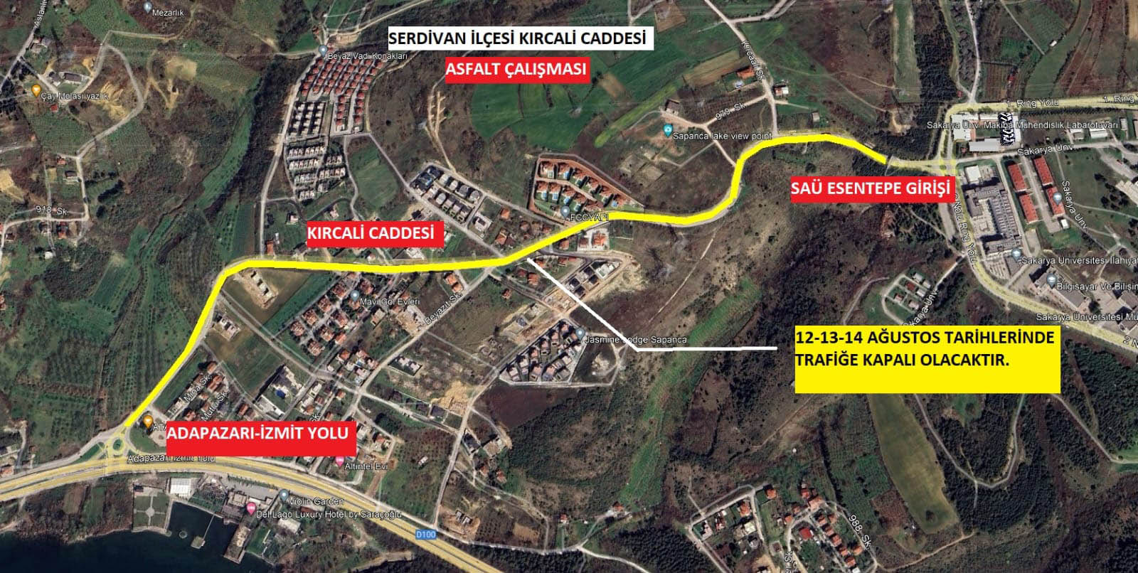 Büyükşehir o güzergahı kullanacakları uyardı: 3 gün asfalt çalışması yapılacak