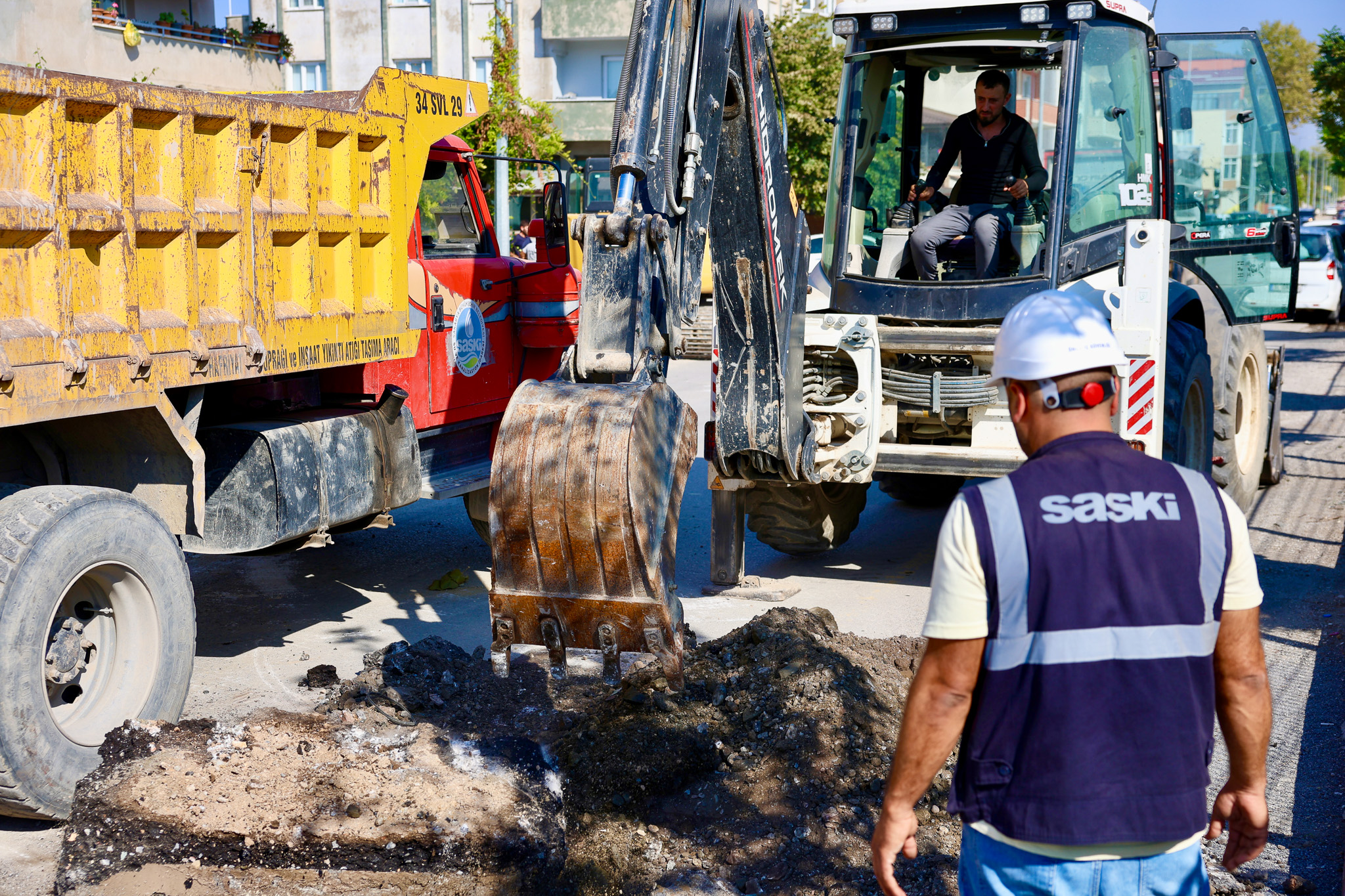 SASKİ’den Osmangazi Caddesi’ne altyapı atağı: Yağmur suyu, kanalizasyon ve içme suyu hatları yenileniyor
