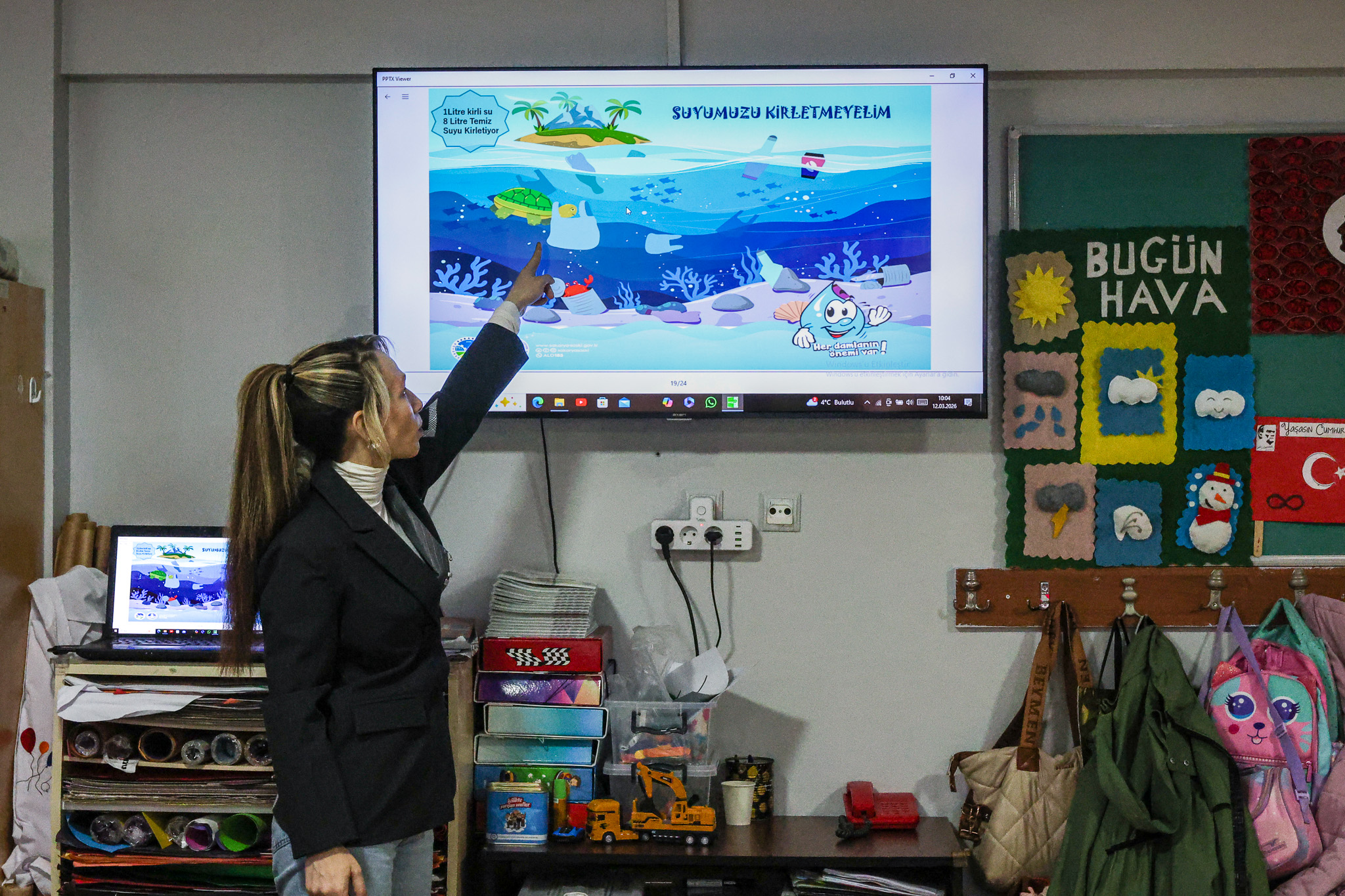 Ferizli’deki minik öğrenciler ‘Su Müfettişi’ ilan edildi