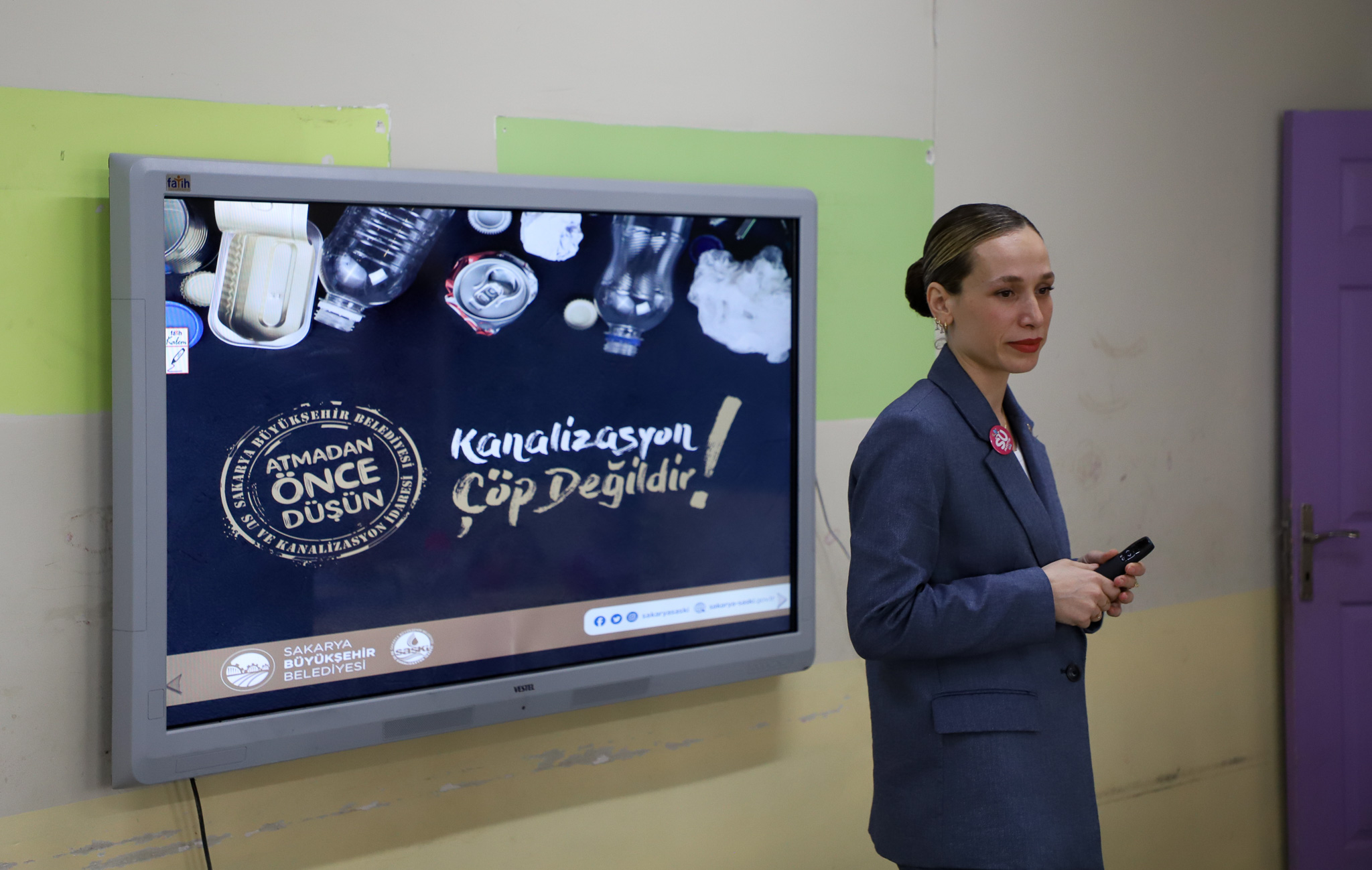 Şehrin yeni ‘Su Müfettişleri’ rozetlerini aldı