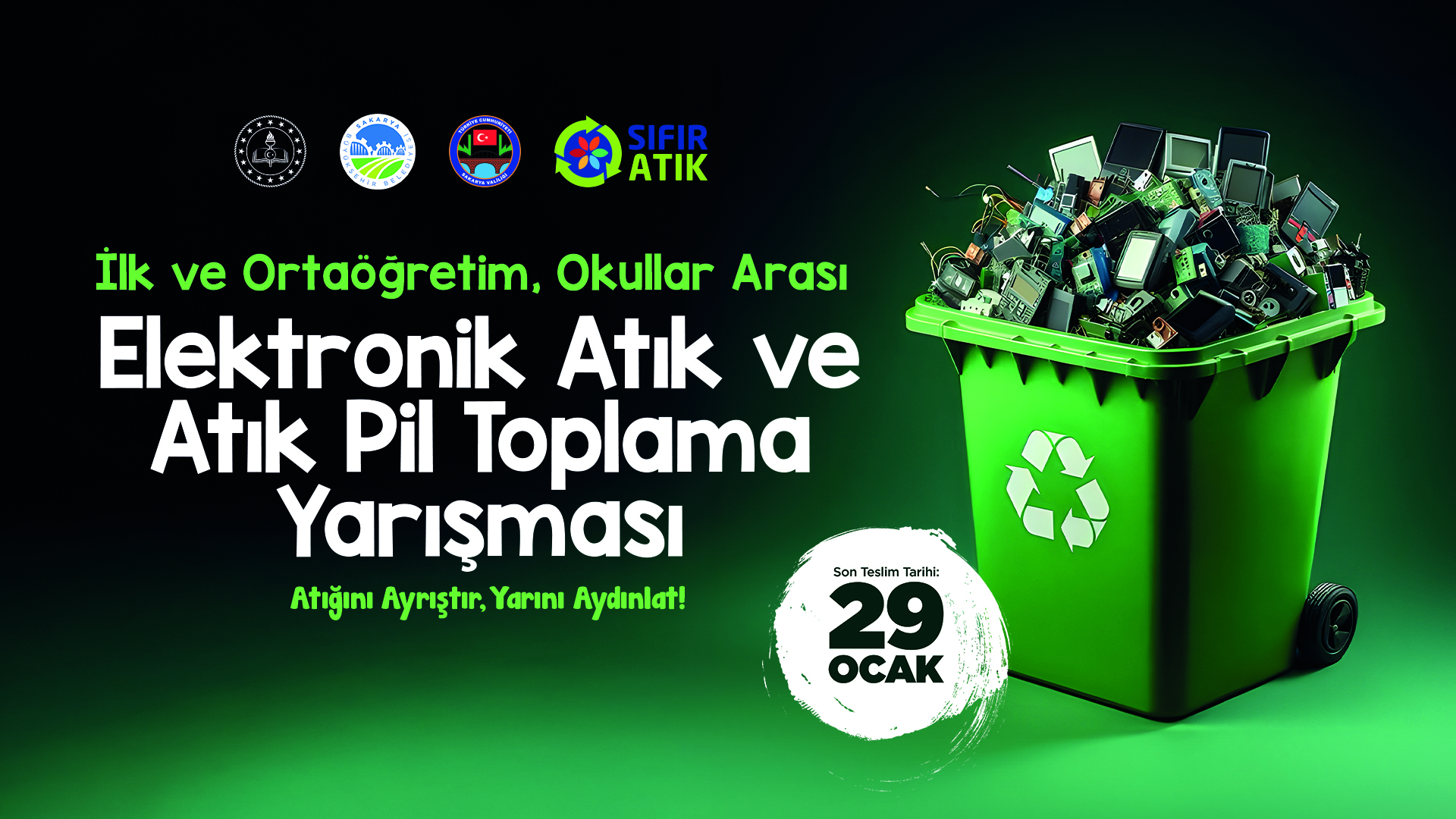 Elektronik Atık ve Atık Pil Toplama Yarışması başlıyor