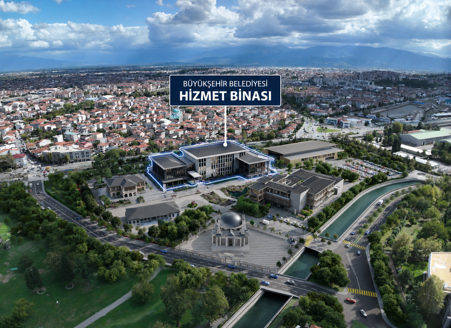 Yeni hizmet binasının detayları ve görselleri ilk kez: Başkan Alemdar beklenen tarihi de müjdeledi…