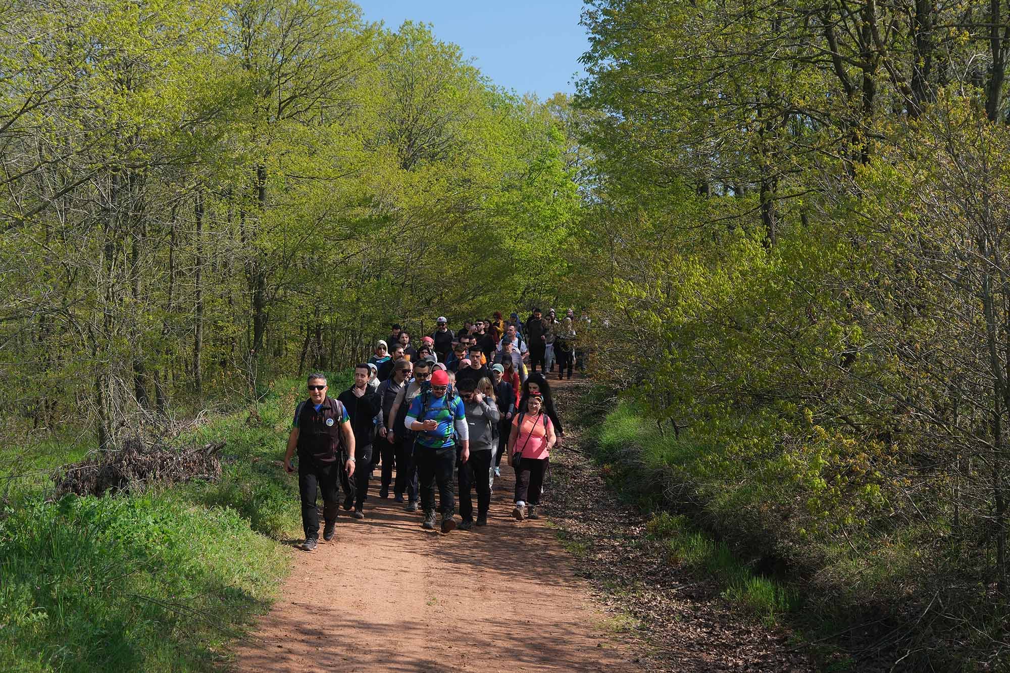 10 kilometre boyunca gördükleri her bir ayrıntıya hayran kaldılar