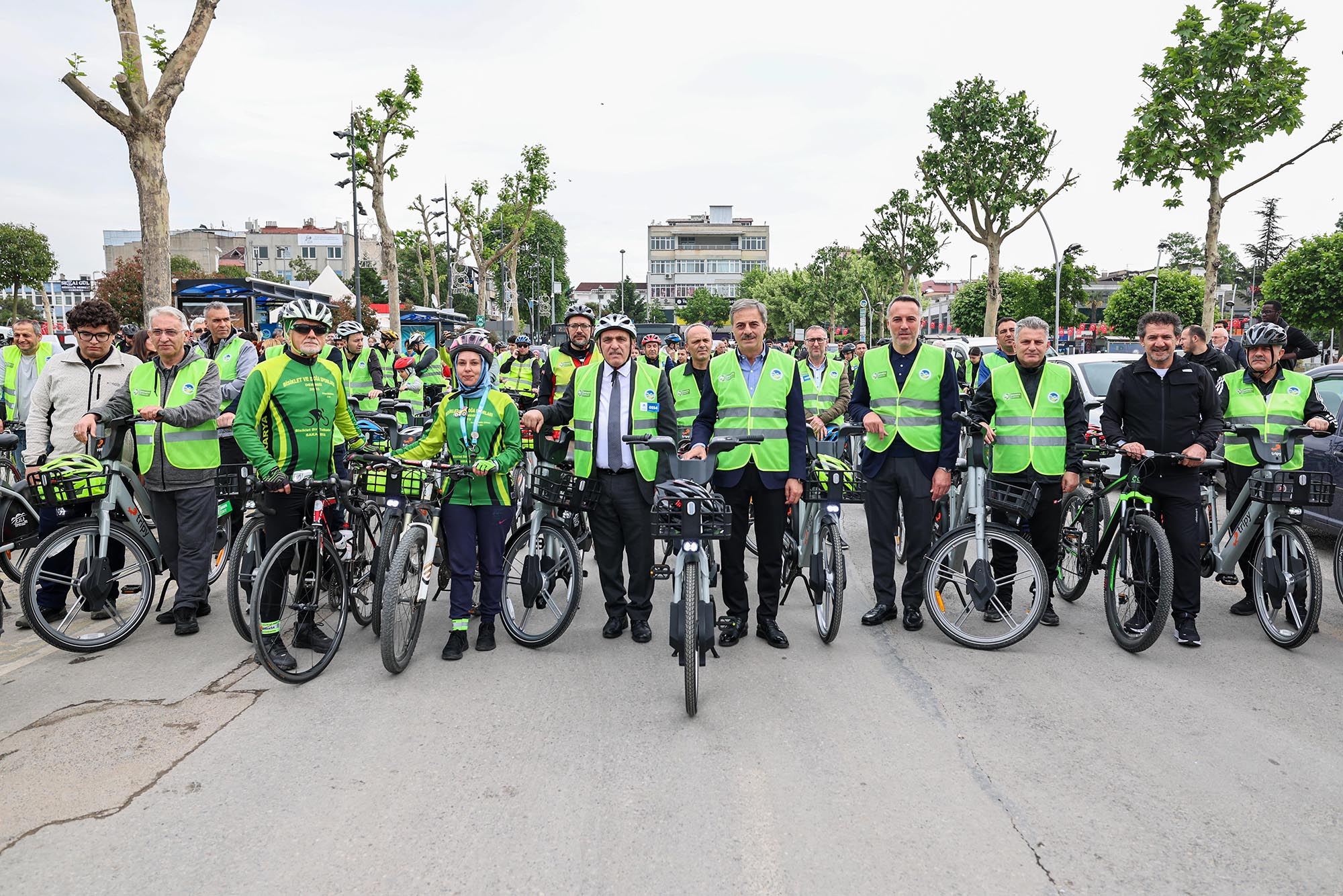 Trafik Haftası’nda pedallar şehrin merkezinde döndü