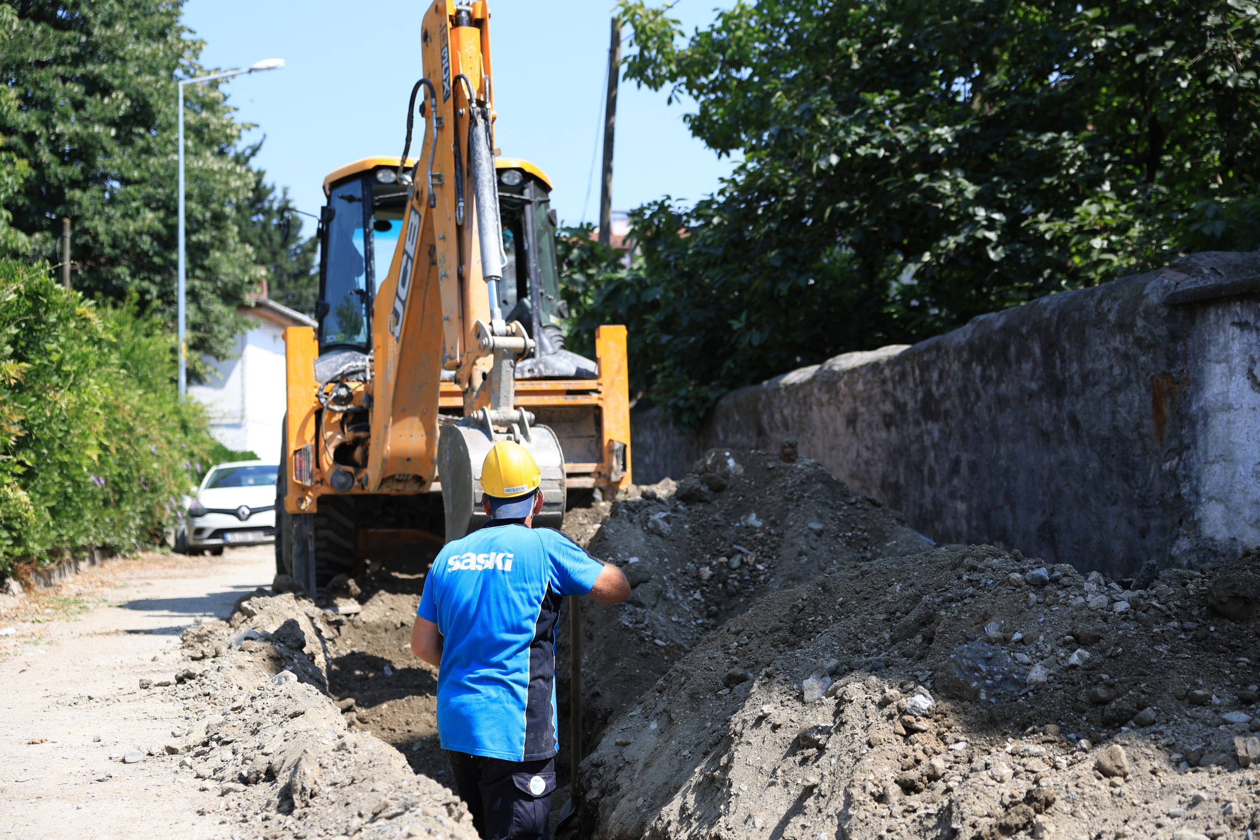Büyükşehir Belediyesi Sapanca’da devam eden altyapı çalışmalarında sona geldi
