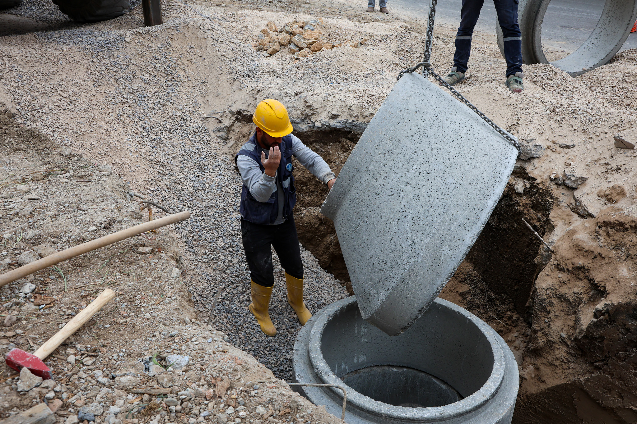 SASKİ, yeni ulaşım güzergahının altyapısını 5 kilometrelik hatla hazırladı