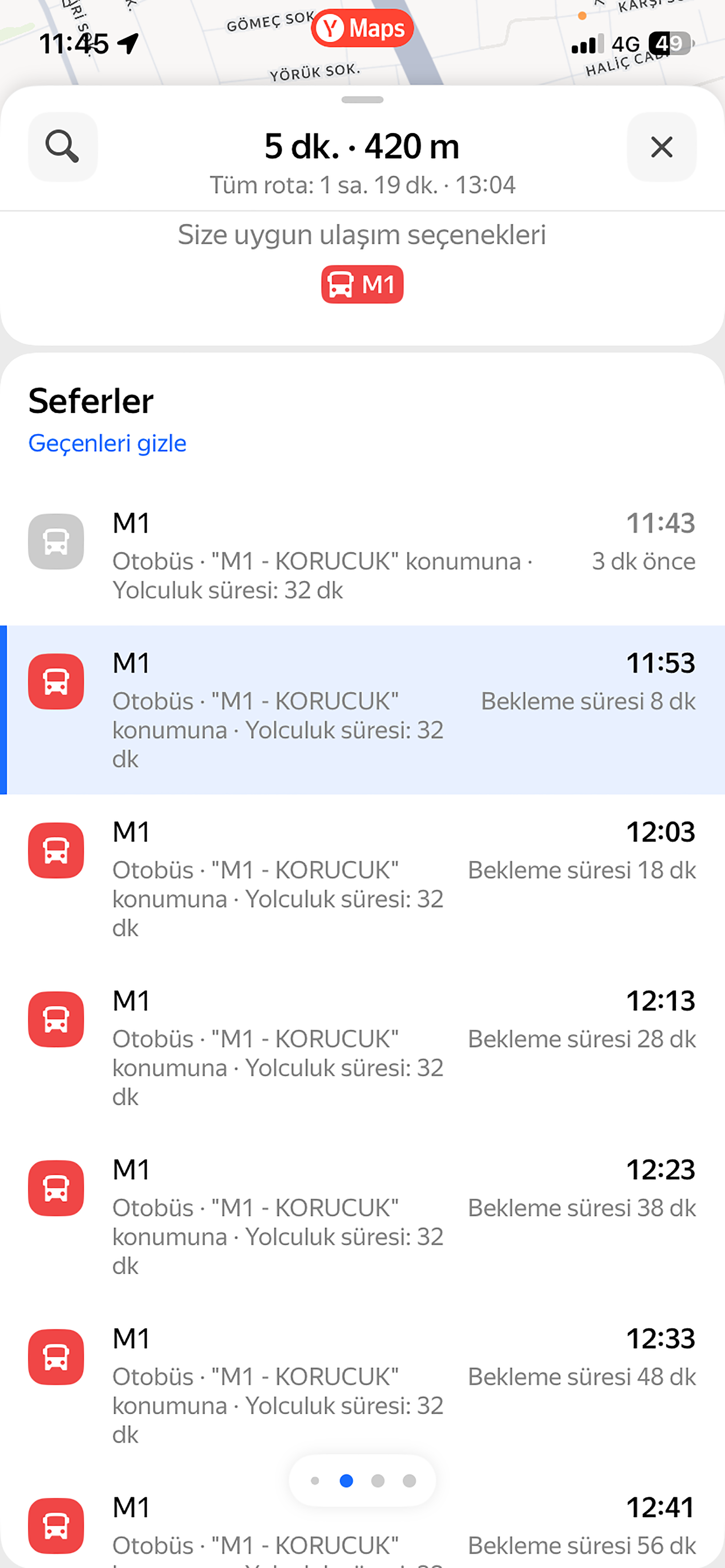 Toplu ulaşımda dijital ağ genişliyor: Google Maps’ten sonra Yandex’te