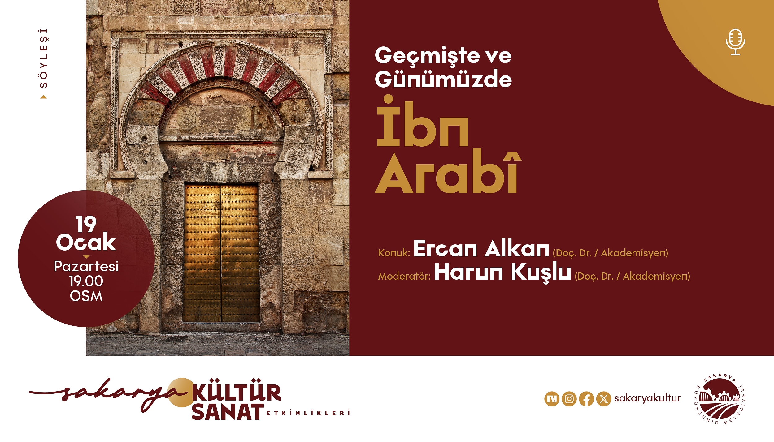 OSM’de İbn Arabi’nin düşünce yolculuğu ele alınacak