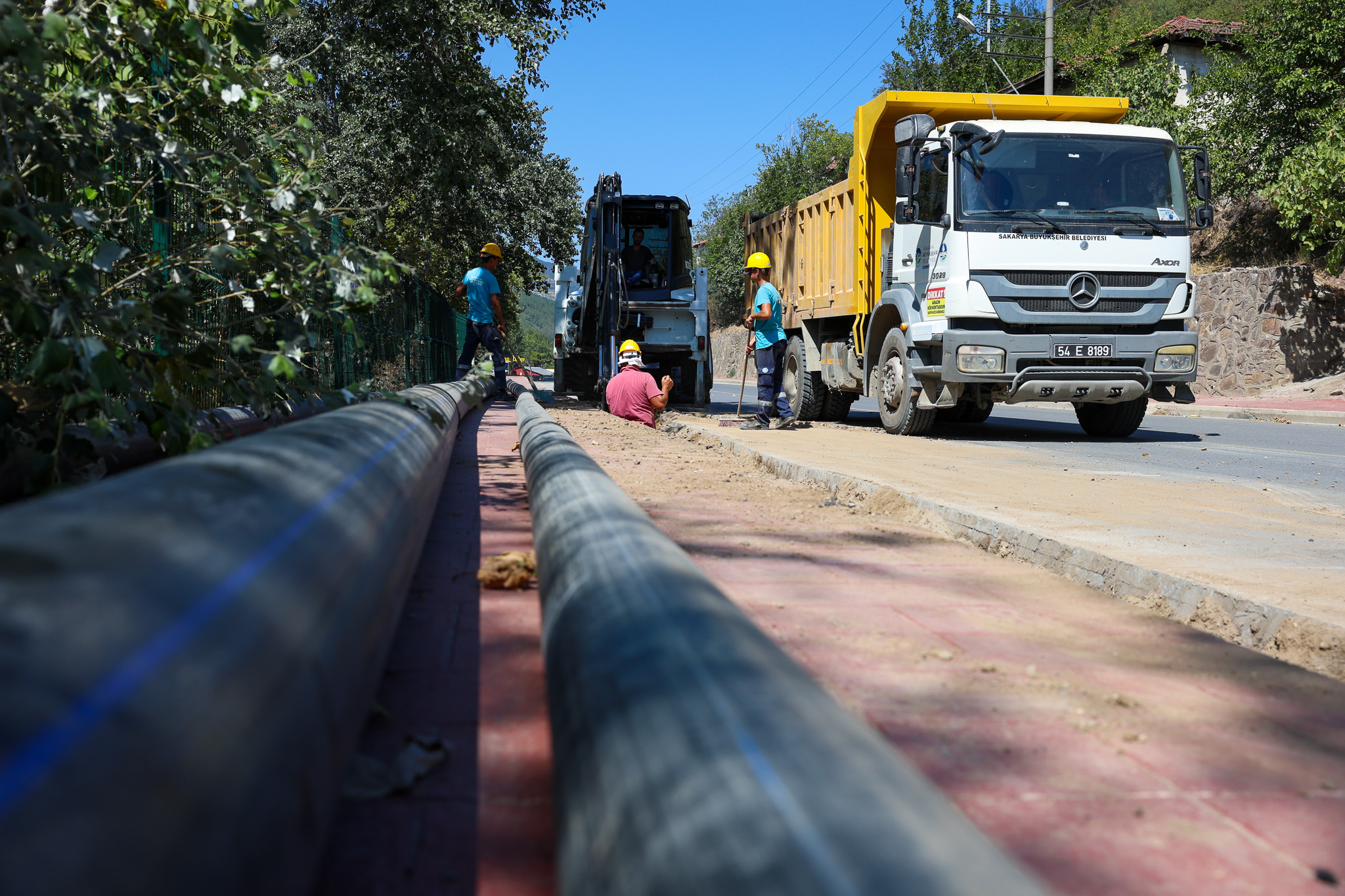 10 kilometrelik altyapı projesi Geyve’nin 6 mahallesine kesintisiz hizmet sunacak
