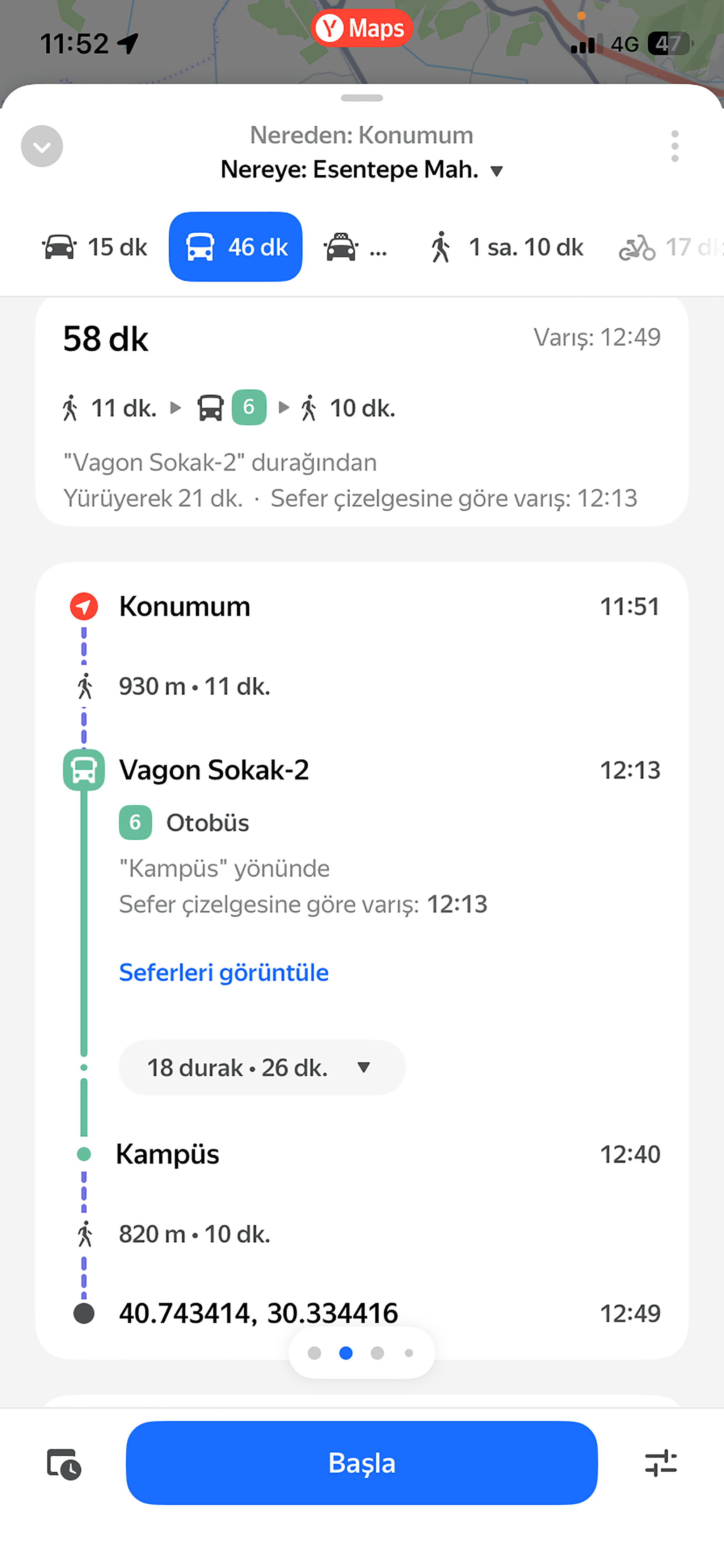 Toplu ulaşımda dijital ağ genişliyor: Google Maps’ten sonra Yandex’te