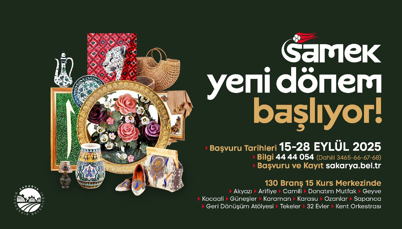 SAMEK el sanatlarından giyime, görsel sanatlardan yabancı dillere kadar 130 branşta eğitime başlıyor