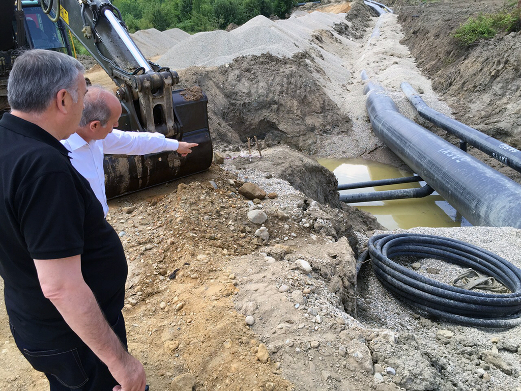Akçay’da Sıra Baraj Gövdesinde