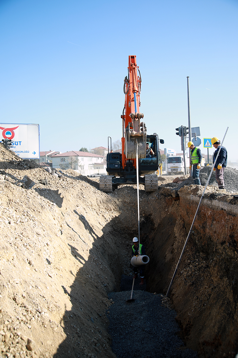 O kavşak trafiğe açılıyor