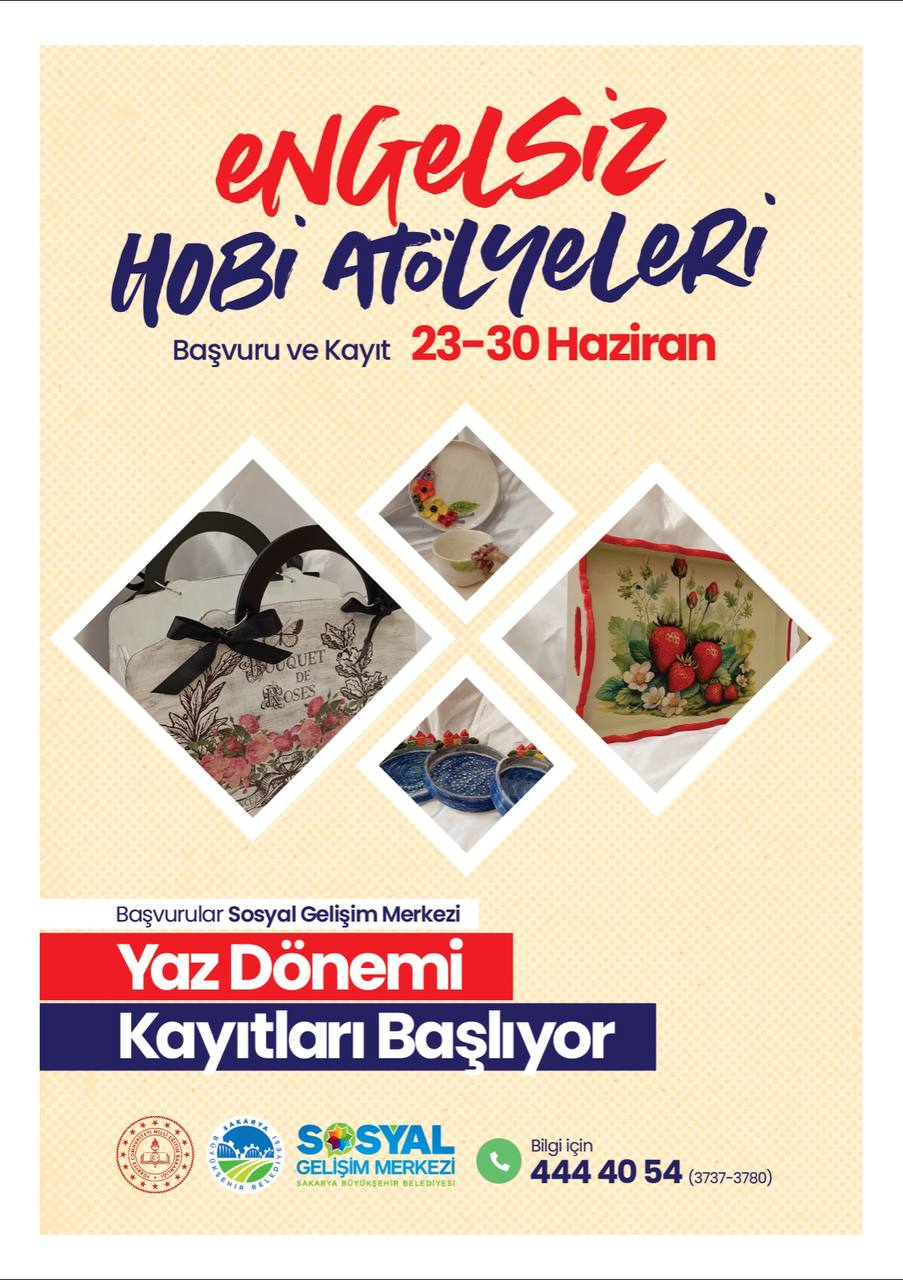 Büyükşehir’den özel bireylerin çok seveceği yaz atölyeleri: SGM’de yaz çok keyifli geçecek