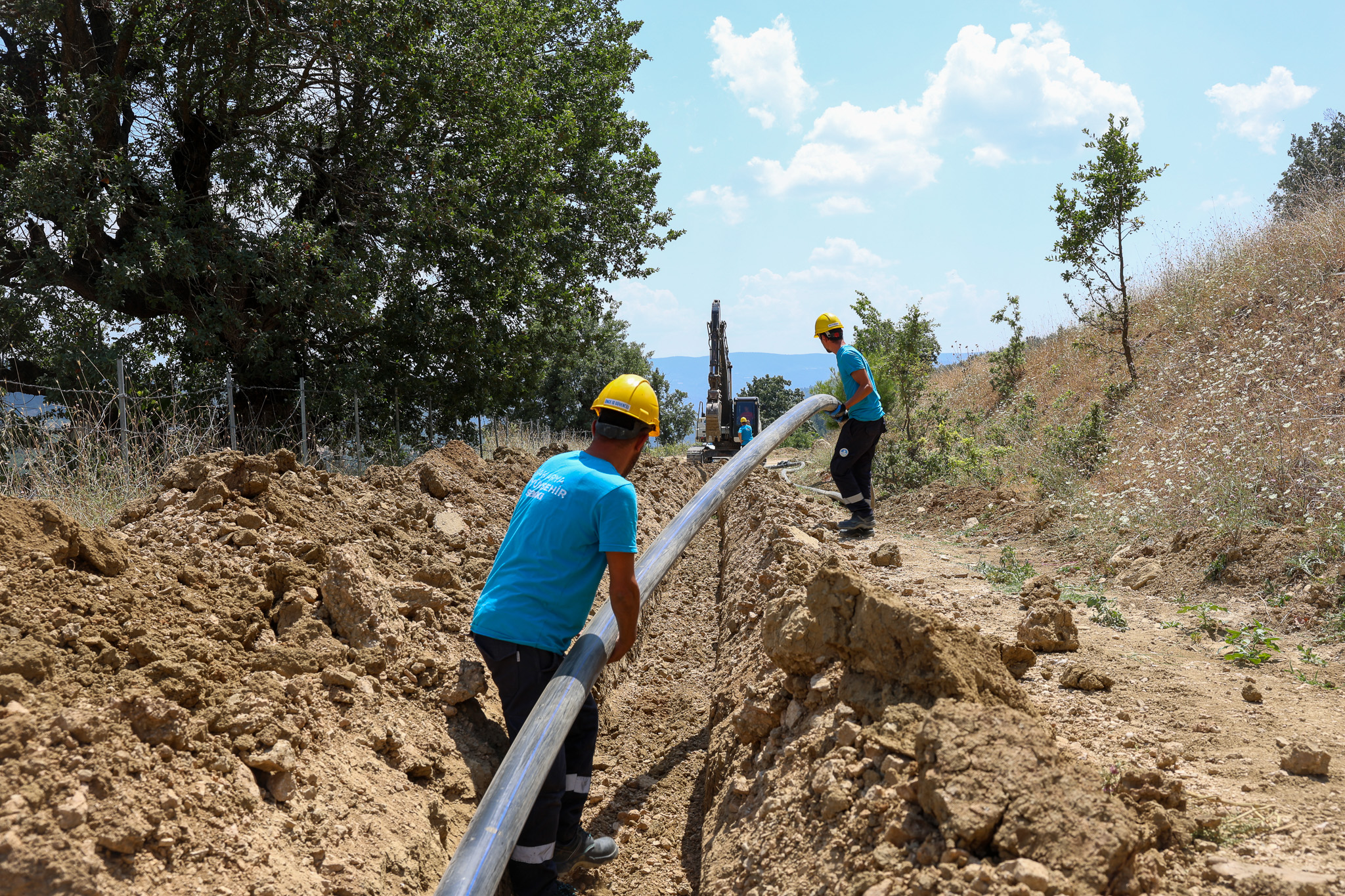 Taraklı Hark Mahallesi 2 bin metrelik yeni içme suyu hattı ile buluşuyor