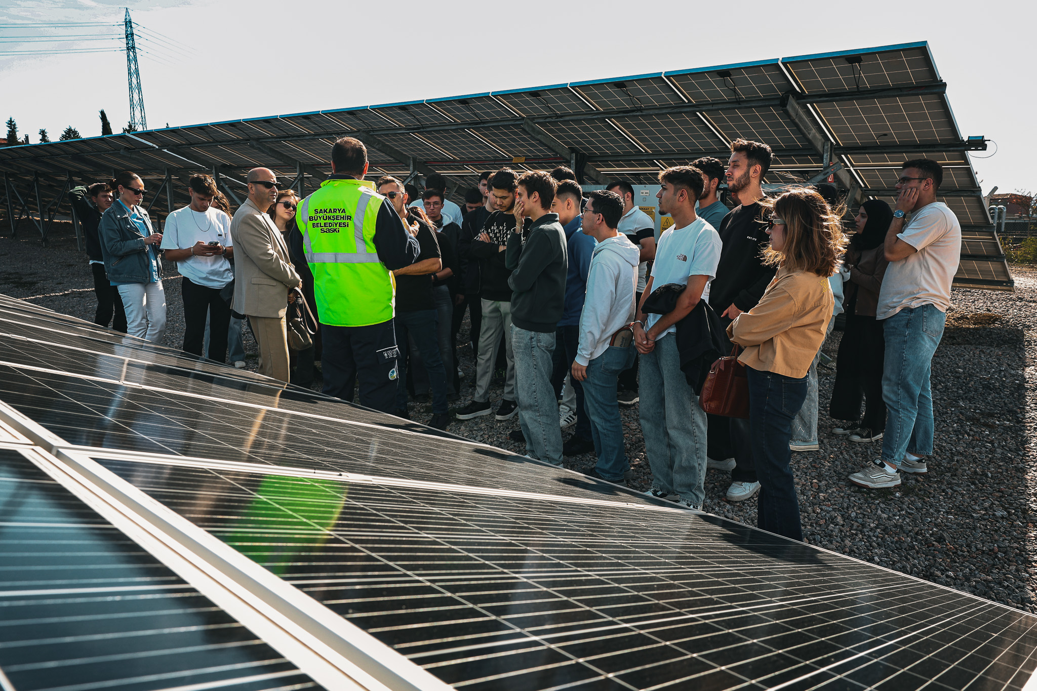 Geleceğin enerji uzmanları SASKİ’nin elektrik üretim tesislerini inceledi